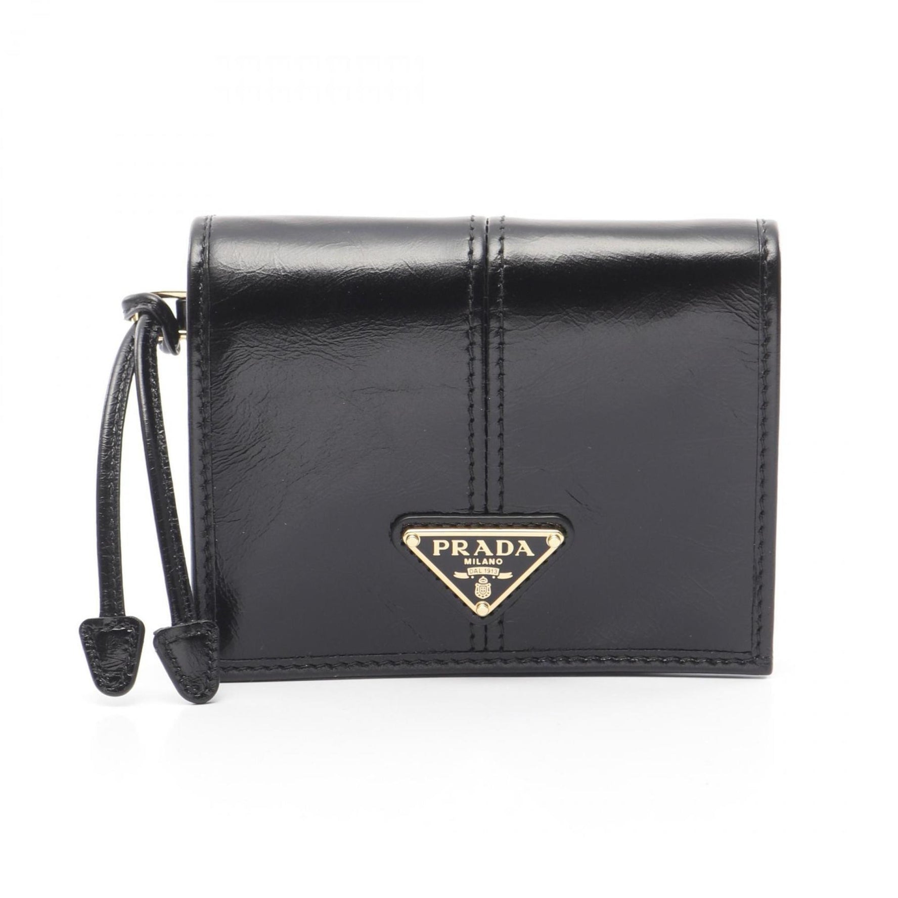 PRADA SOFT LUX Bi-fold Wallet Leather