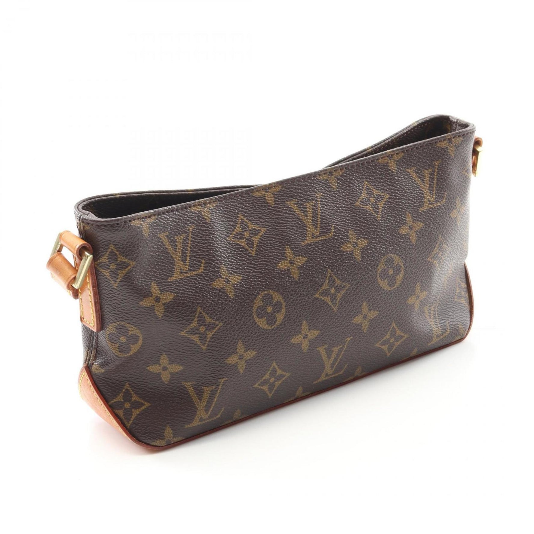 Louis Vuitton Trotter Shoulder Bag, Coated Canvas and Leather, Monogram, Brown