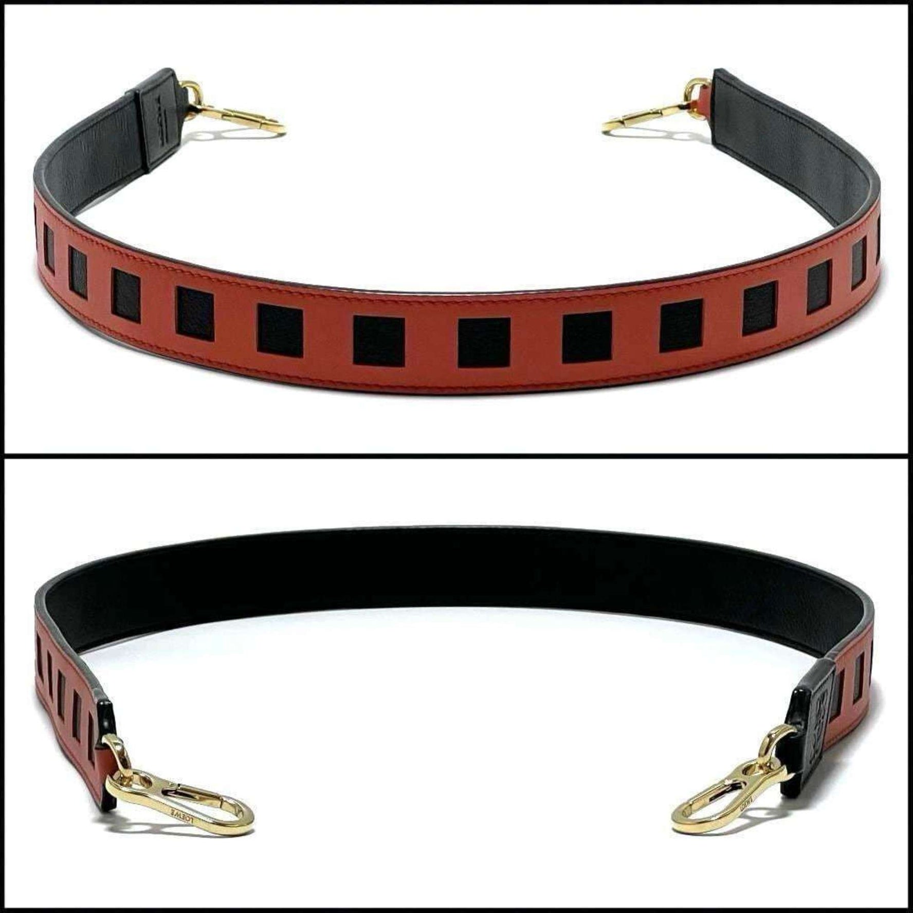 LOEWE Shoulder Bag Strap Belt Leather
