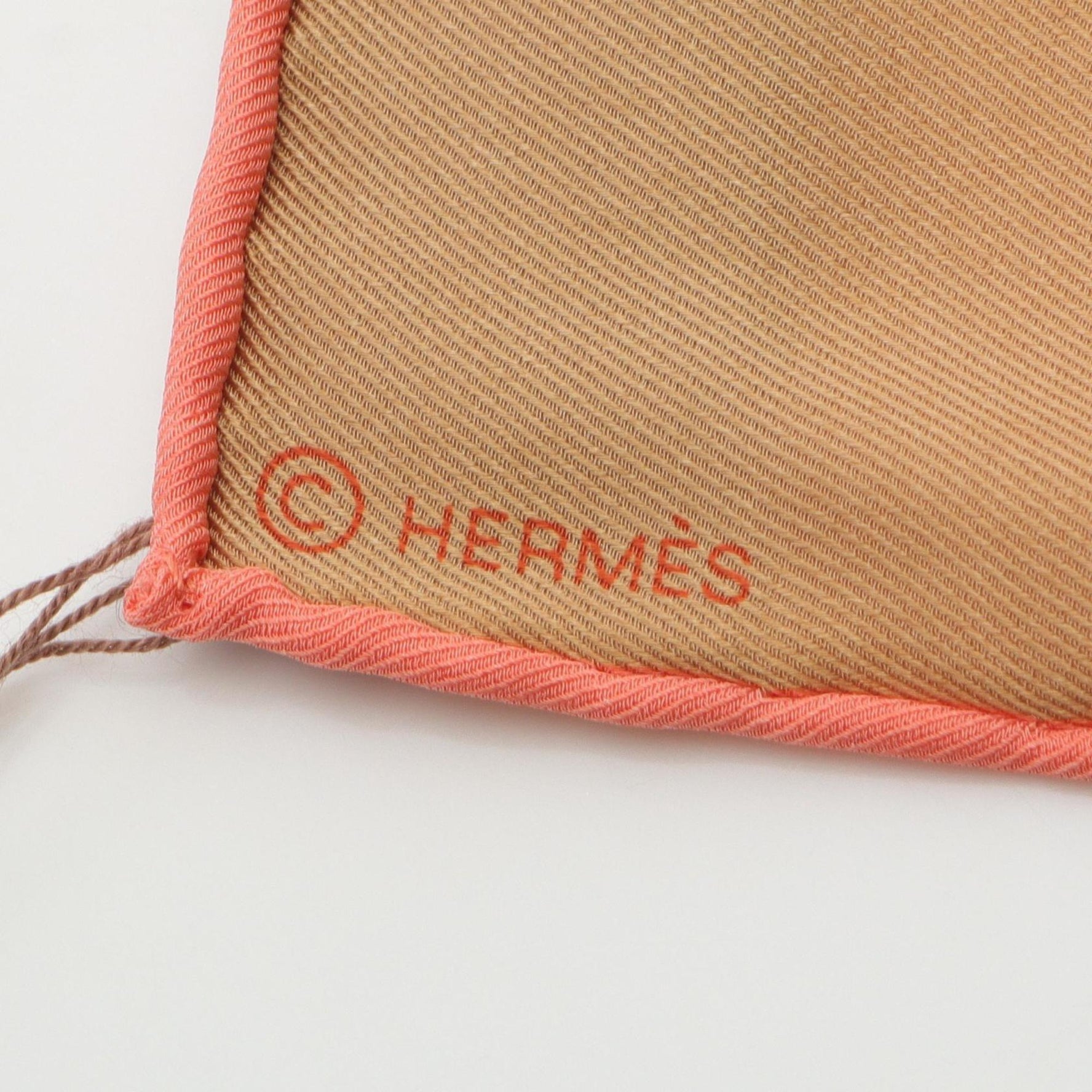 Hermès HERMES Carré 70 MEGA POIS Silk Scarf in Yellow/Brown