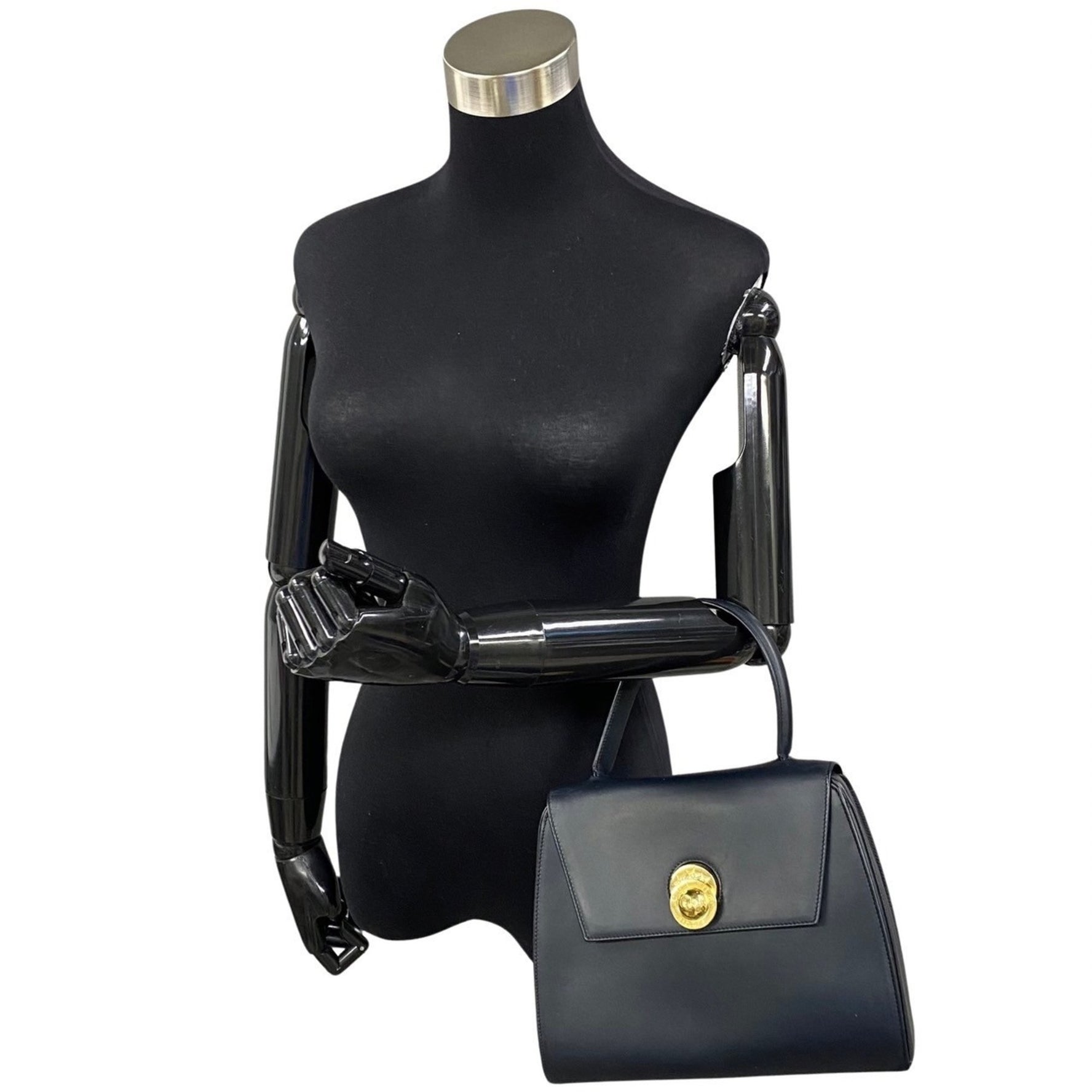 CELINE Star Ball Hardware Calf Leather Handbag Tote Bag