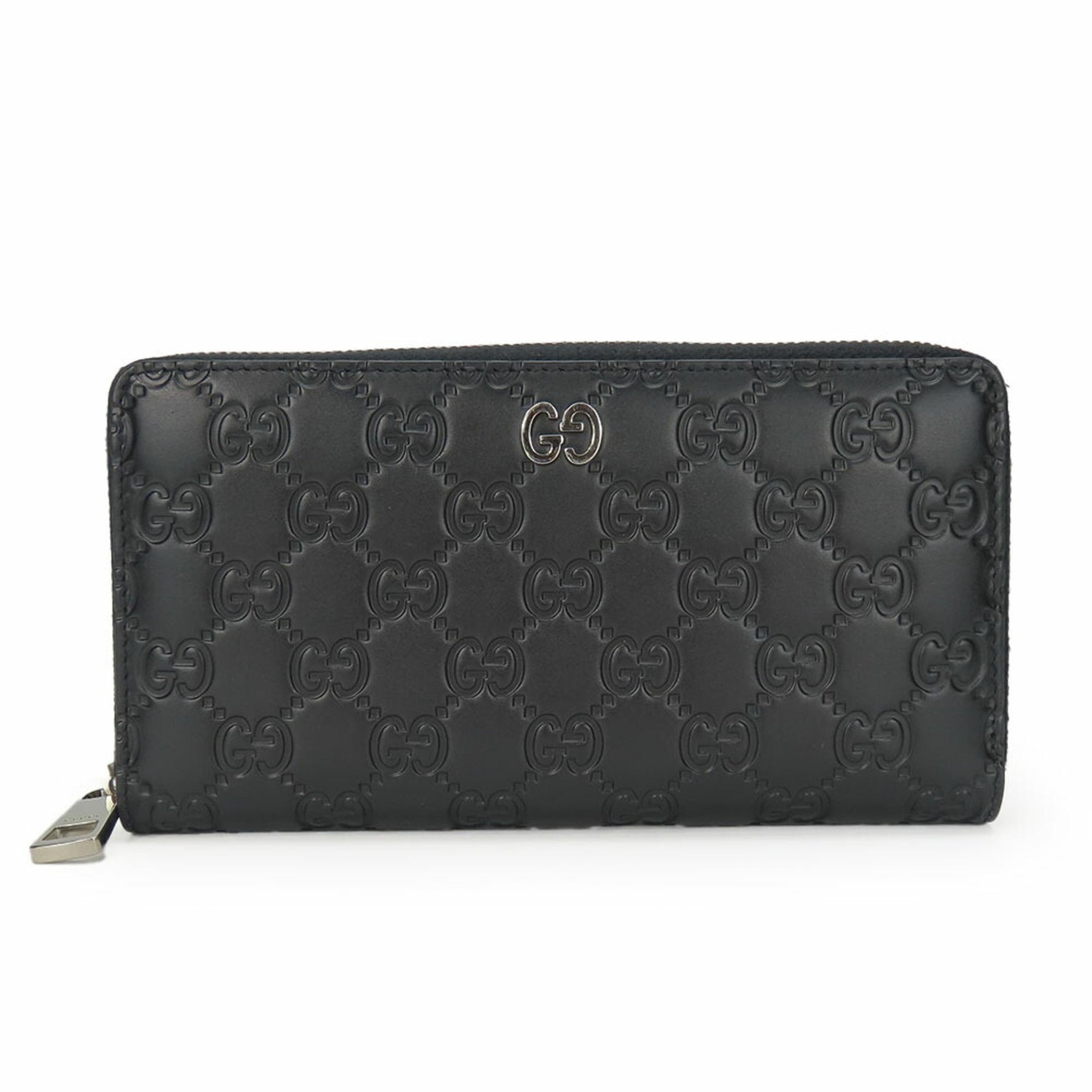 Gucci Long Wallet Guccissima Round Embossed GG Men's