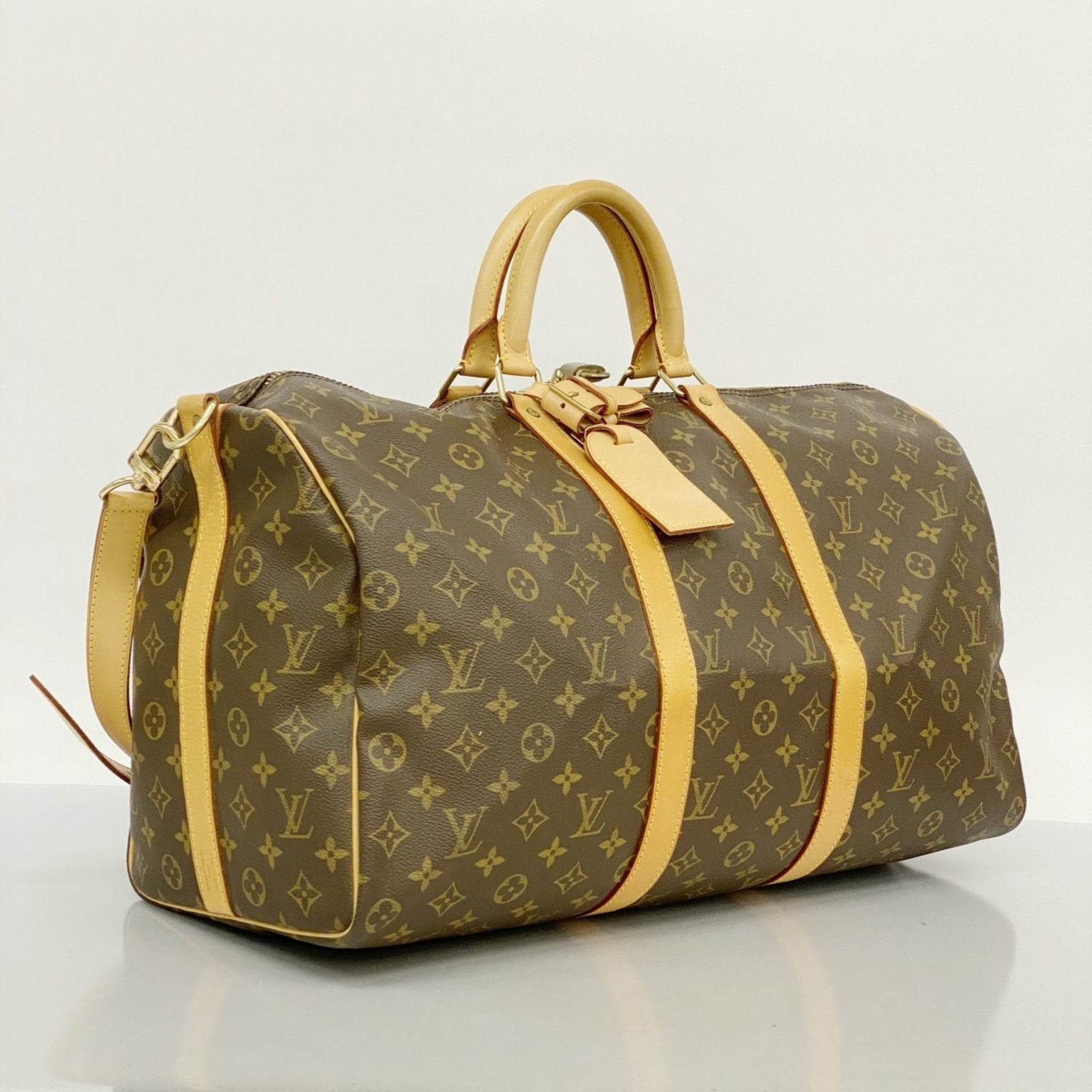 Louis Vuitton Monogram Keepall Bandouliere 50 Boston Bag Men's and
