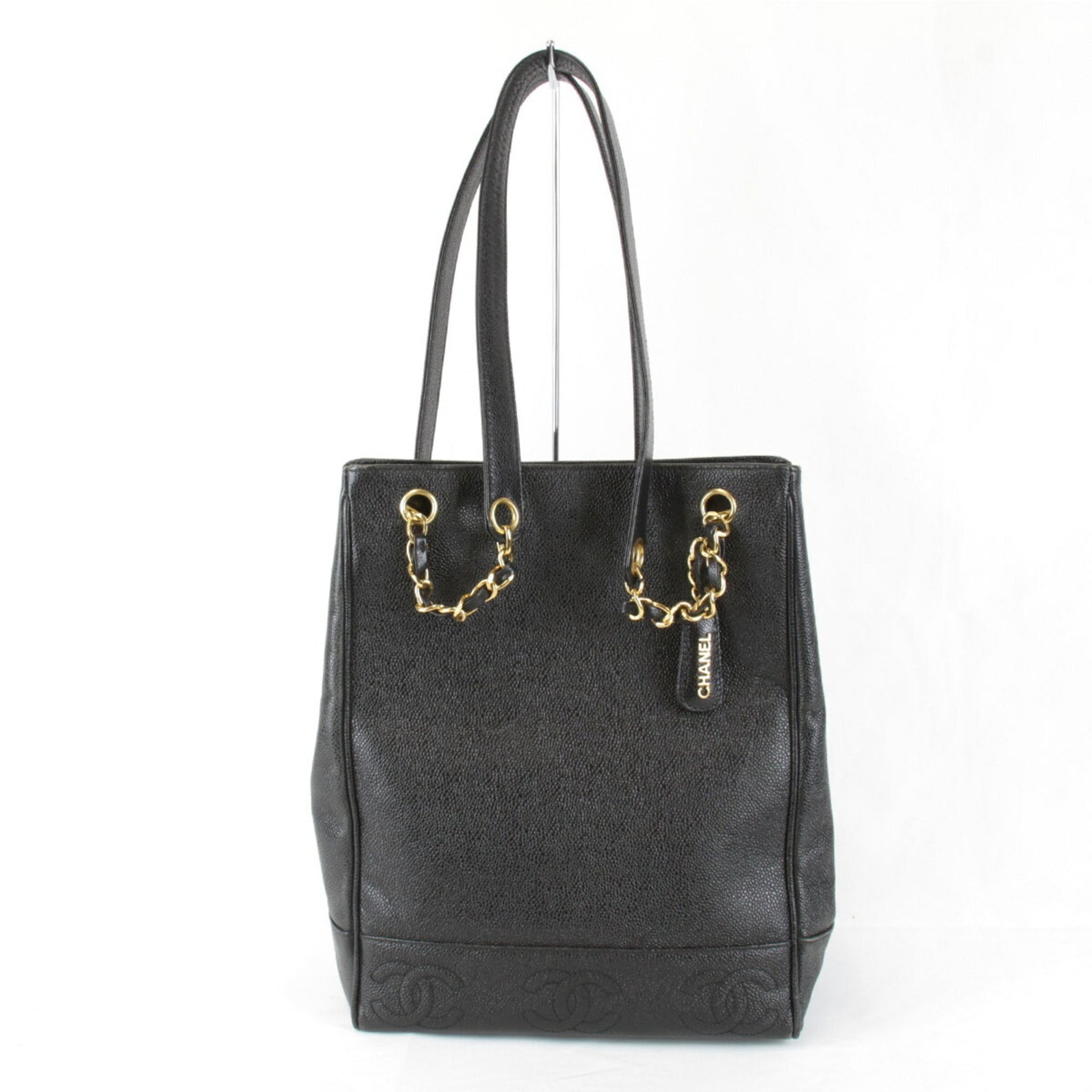 CHANEL Triple Coco Shoulder Bag Leather