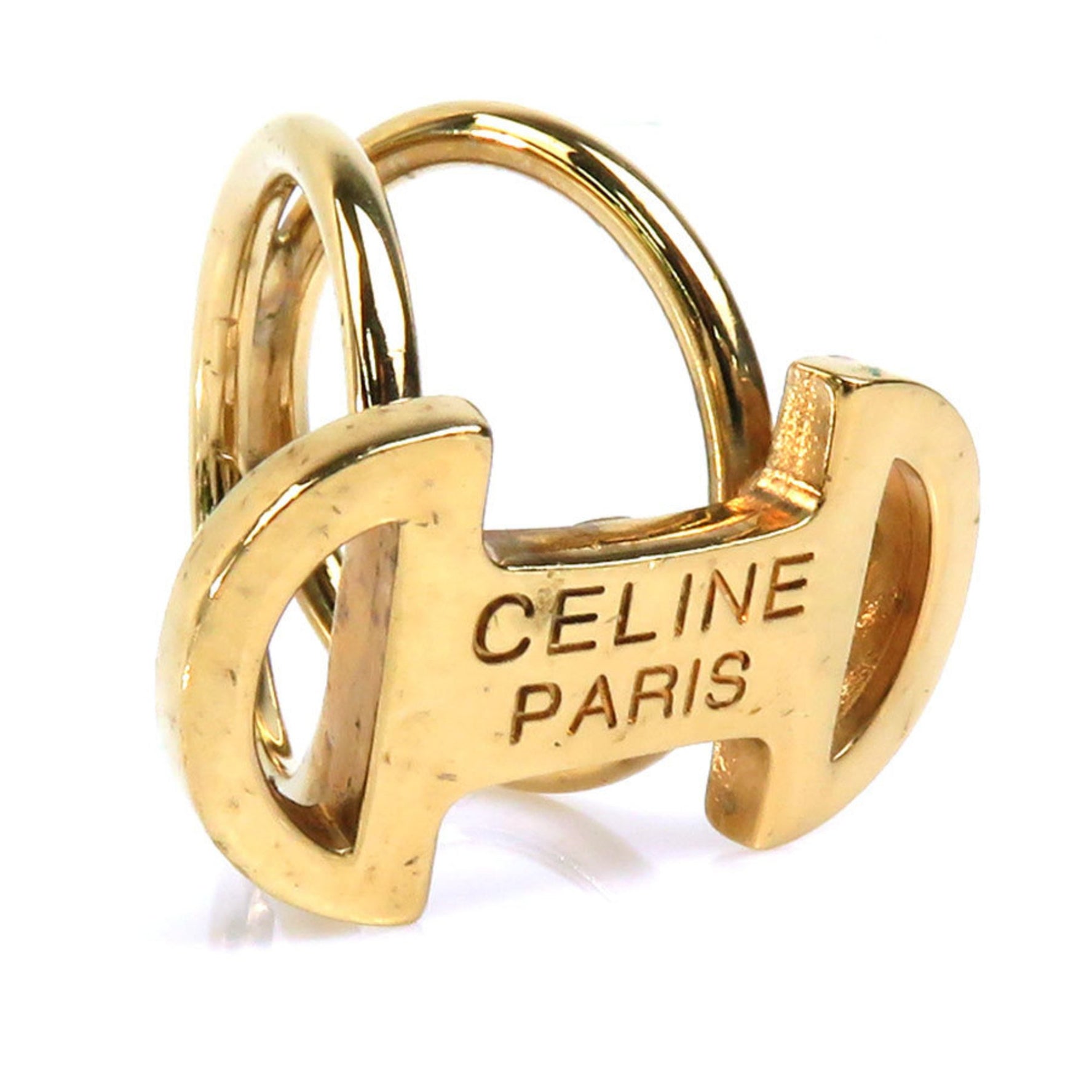 CELINE Scarf Muffler Ring Metal