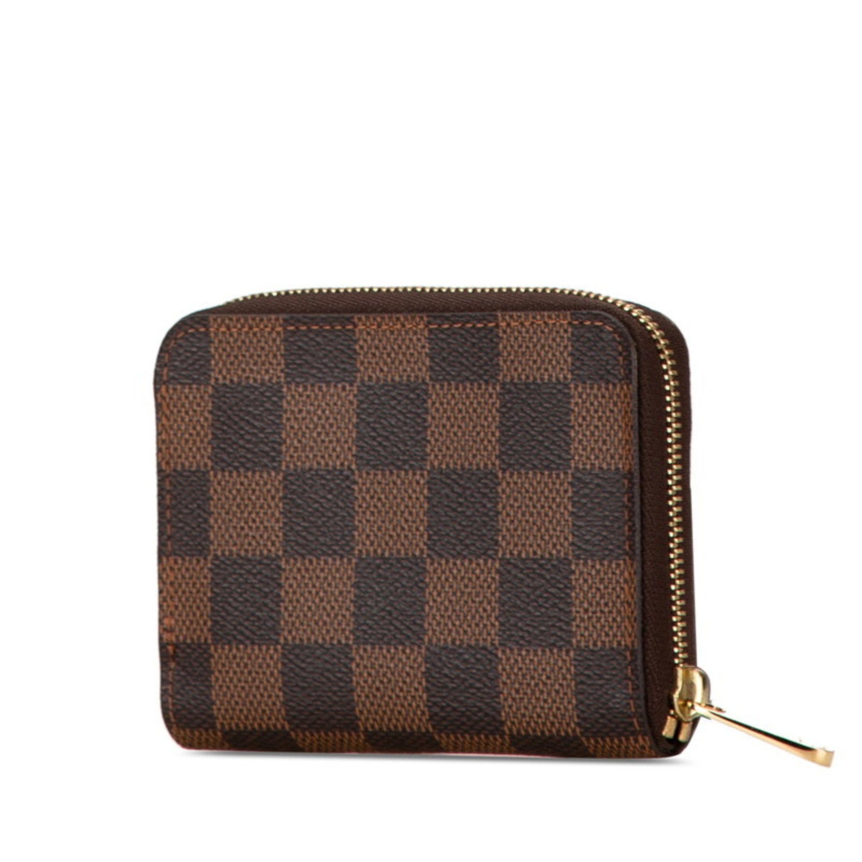 Louis Vuitton Damier Zippy Coin Purse Case PVC Leather