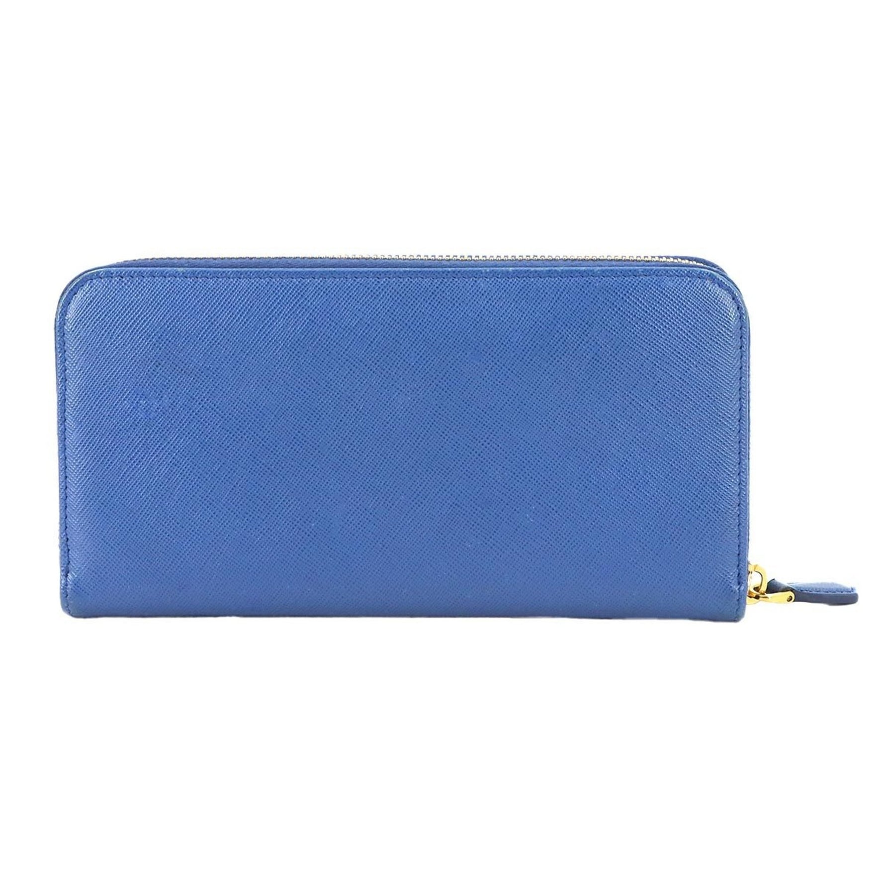 Prada Ribbon Zipped Around Long Wallet in Saffiano Leather