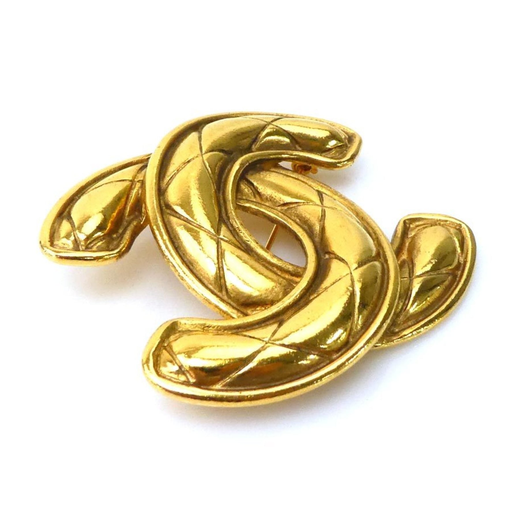 CHANEL Brooch Coco Mark Metal