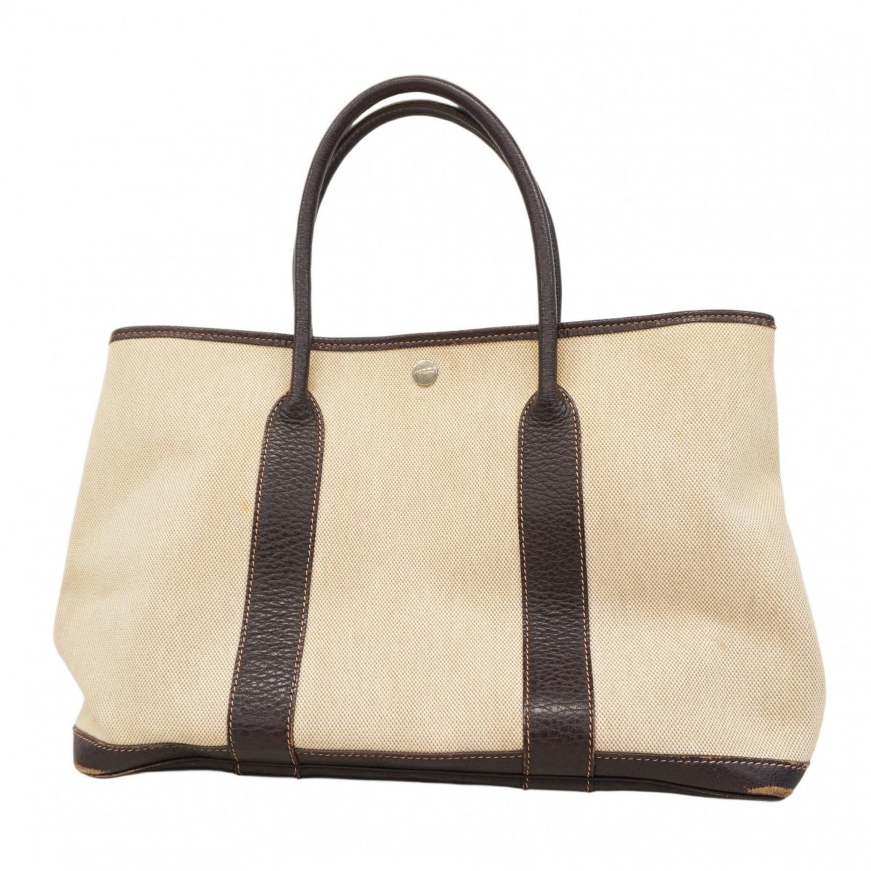Hermes Hermès Garden PM Tote Bag, Toile Ash G Stamp