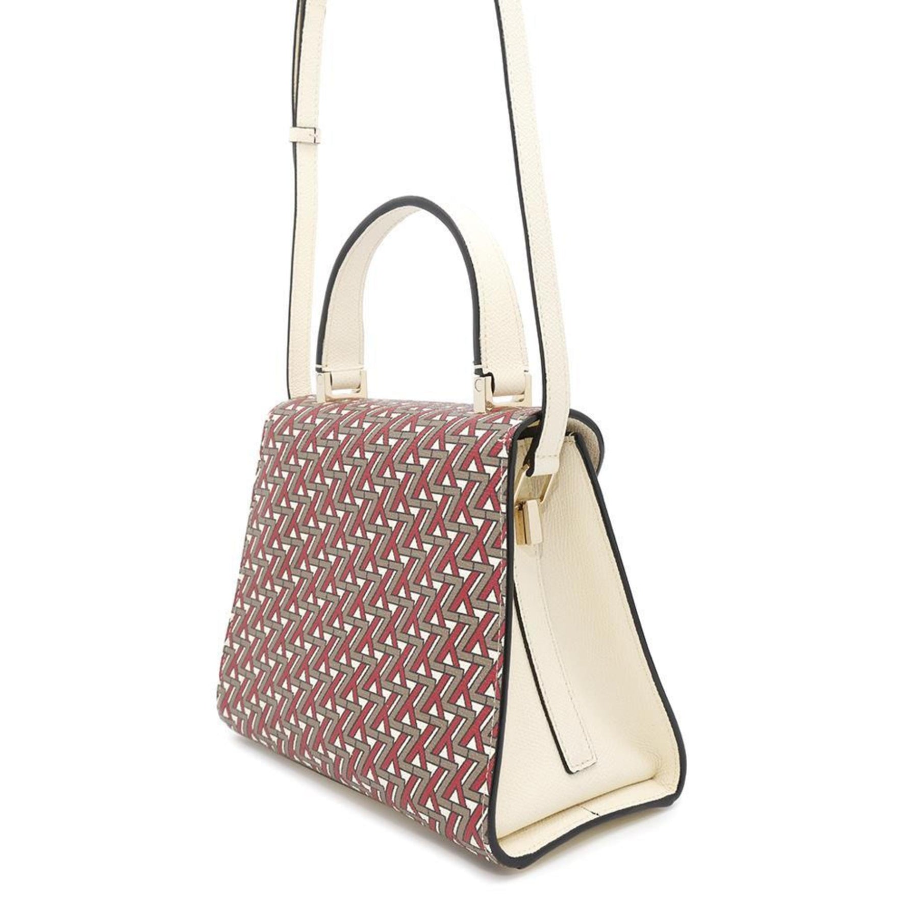 Valextra Handbag Iside Mini Leather 2way Shoulder Bag White