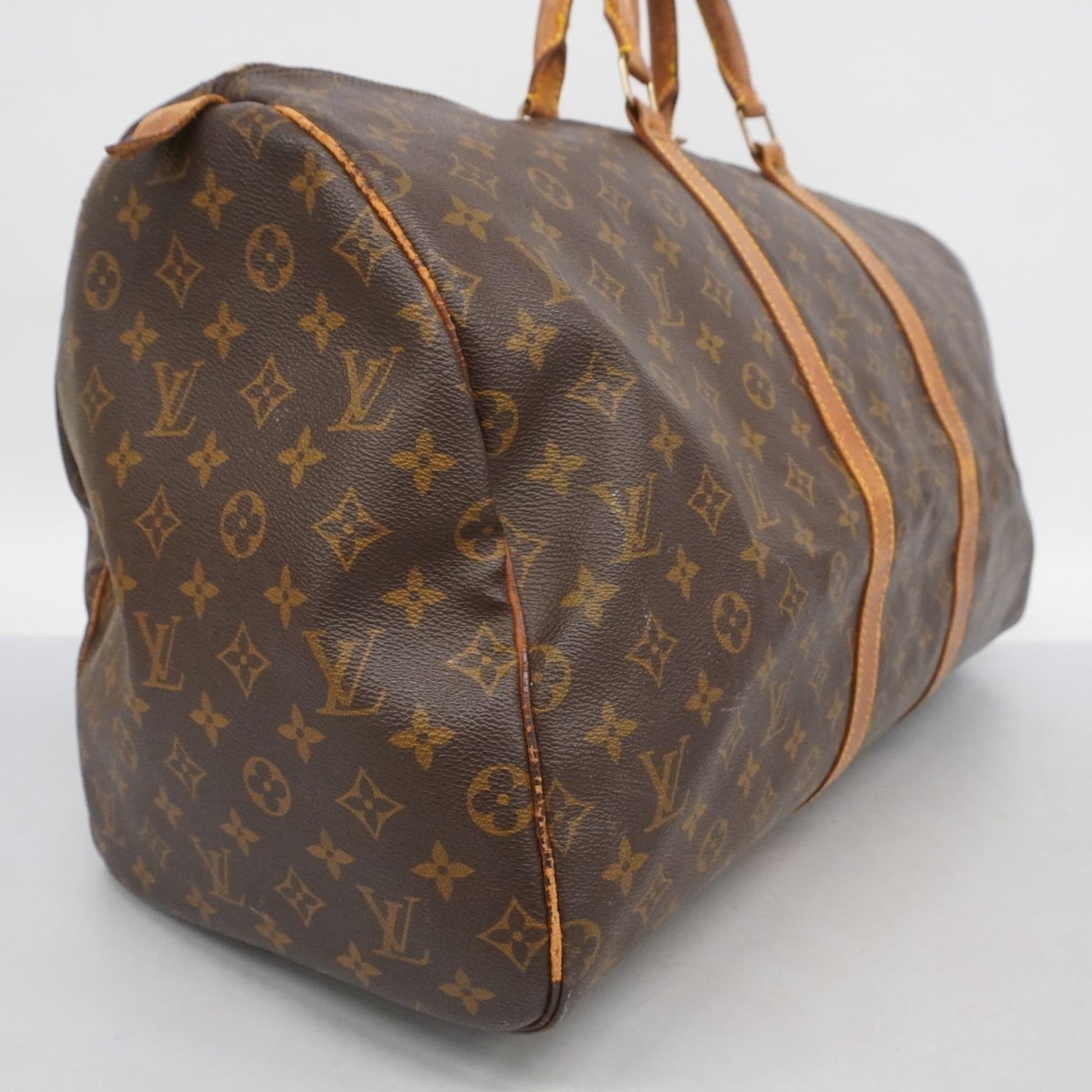 Louis Vuitton Monogram Keepall 55 Boston Bag Men's and