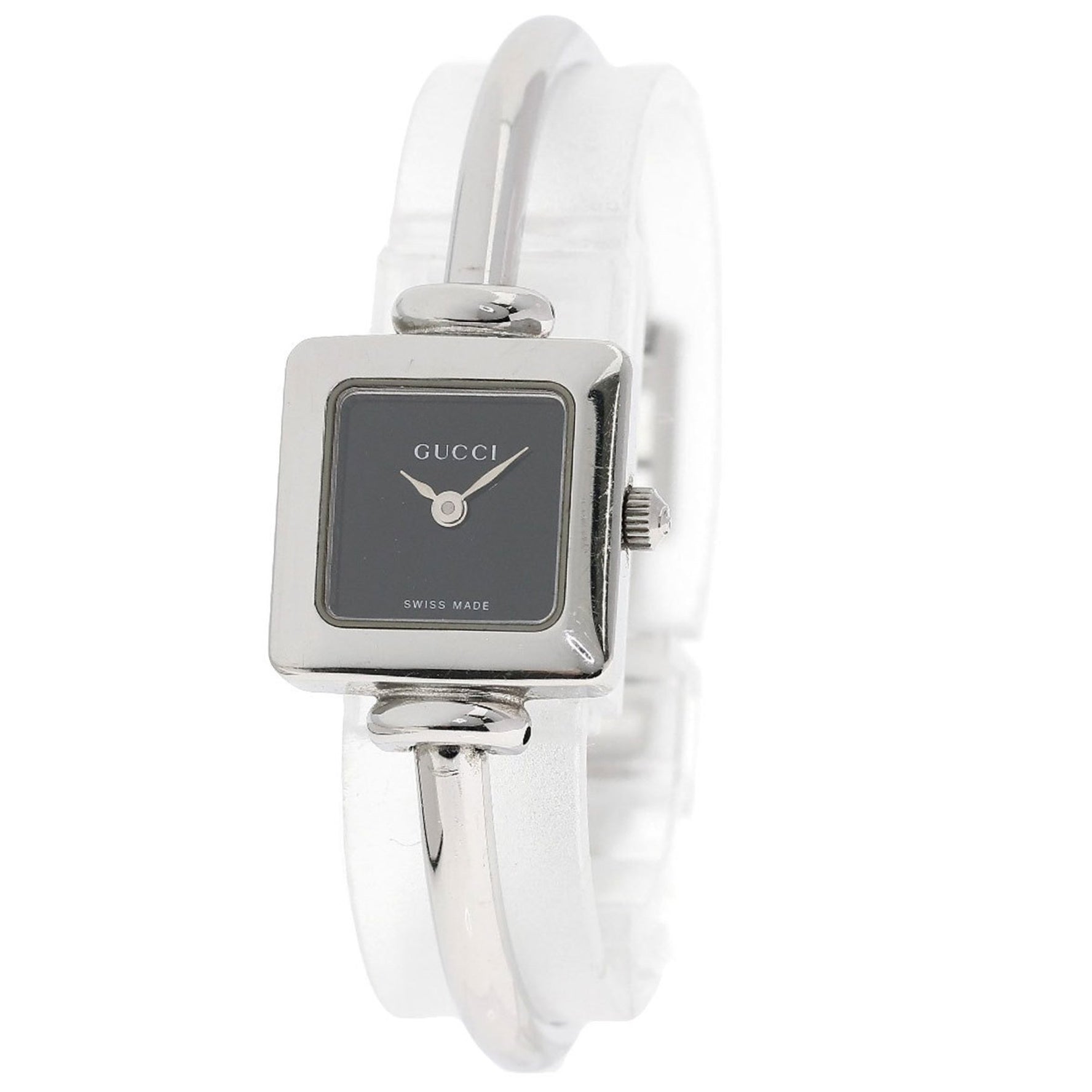 Gucci Square Face Watch Stainless Steel/SS