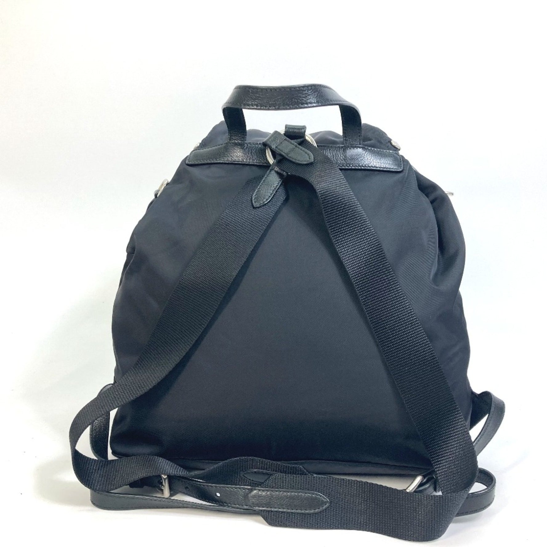 PRADA logo backpack bag Backpack SilverHardware