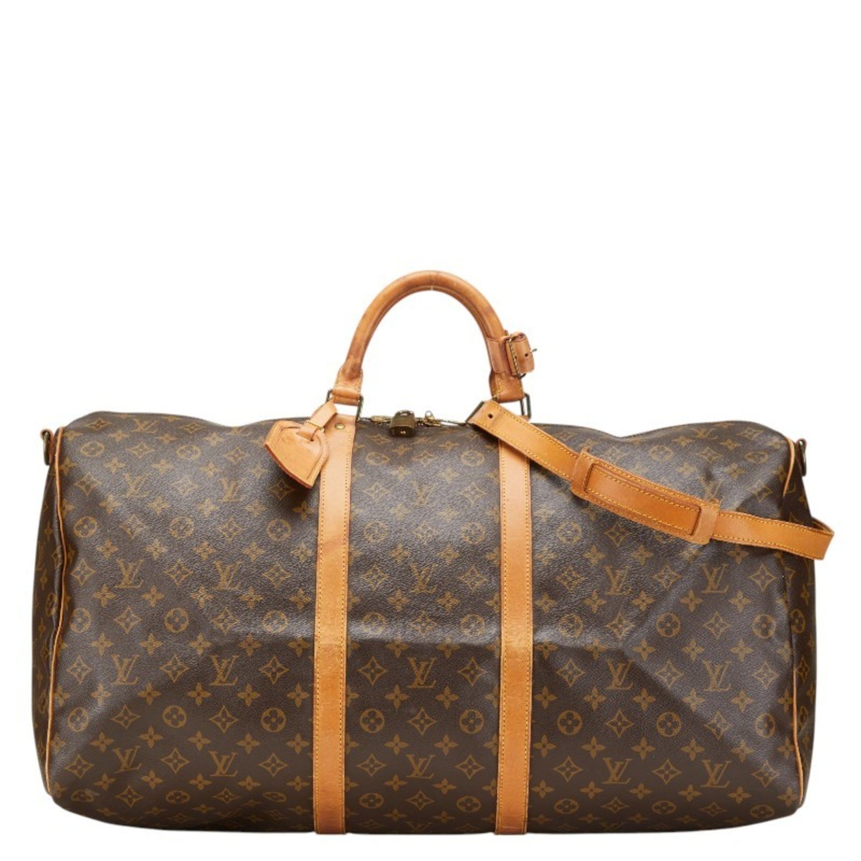 Louis Vuitton Monogram Keepall Bandouliere 60 Boston/Shoulder Bag, PVC Leather