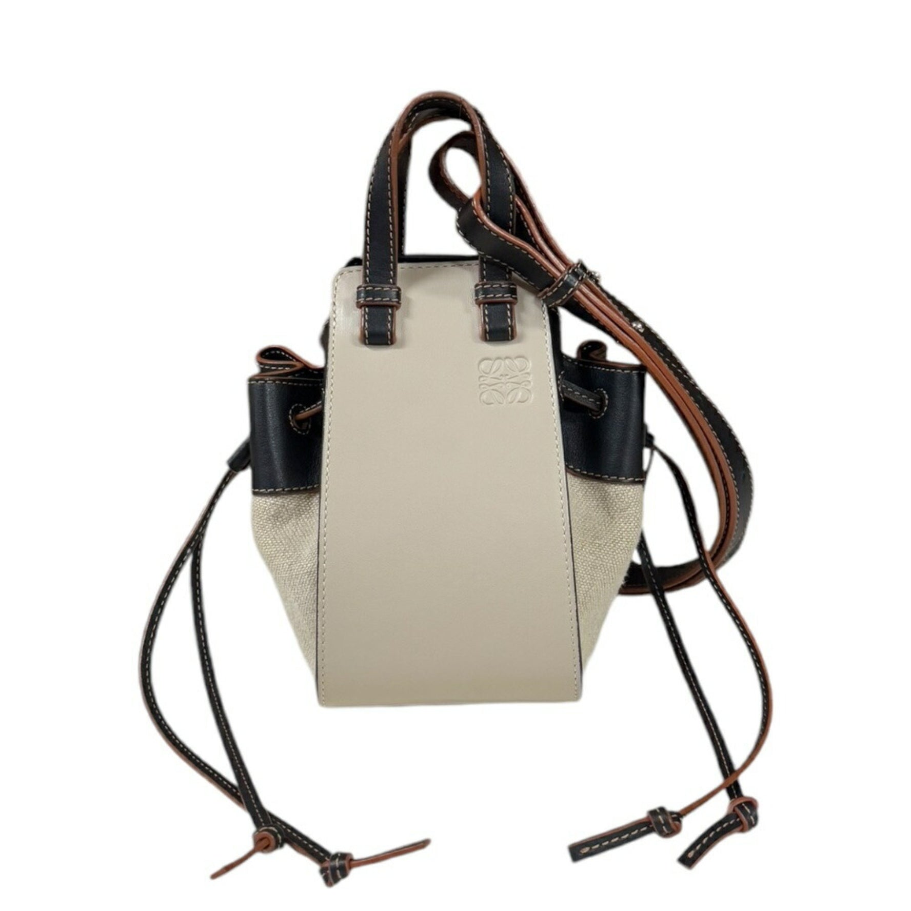 LOEWE Hammock Shoulder Bag Leather Beige