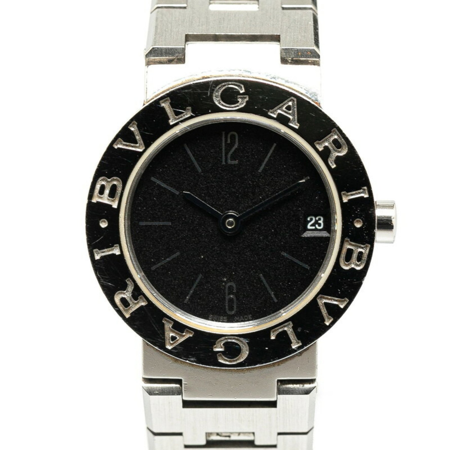 BVLGARI Watch Quartz Black Dial Stainless Steel
