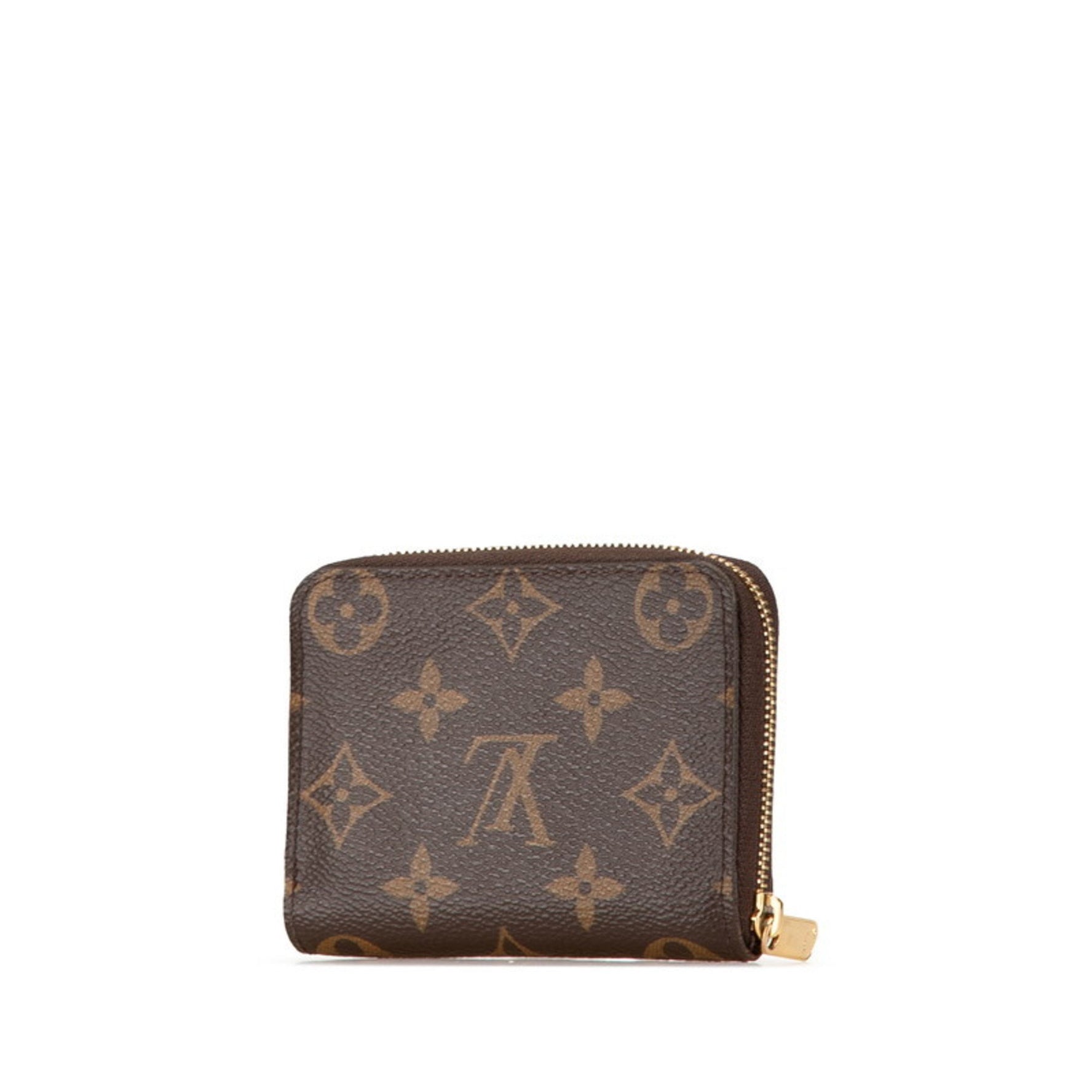 Louis Vuitton Monogram Zippy Coin Purse Case PVC Leather