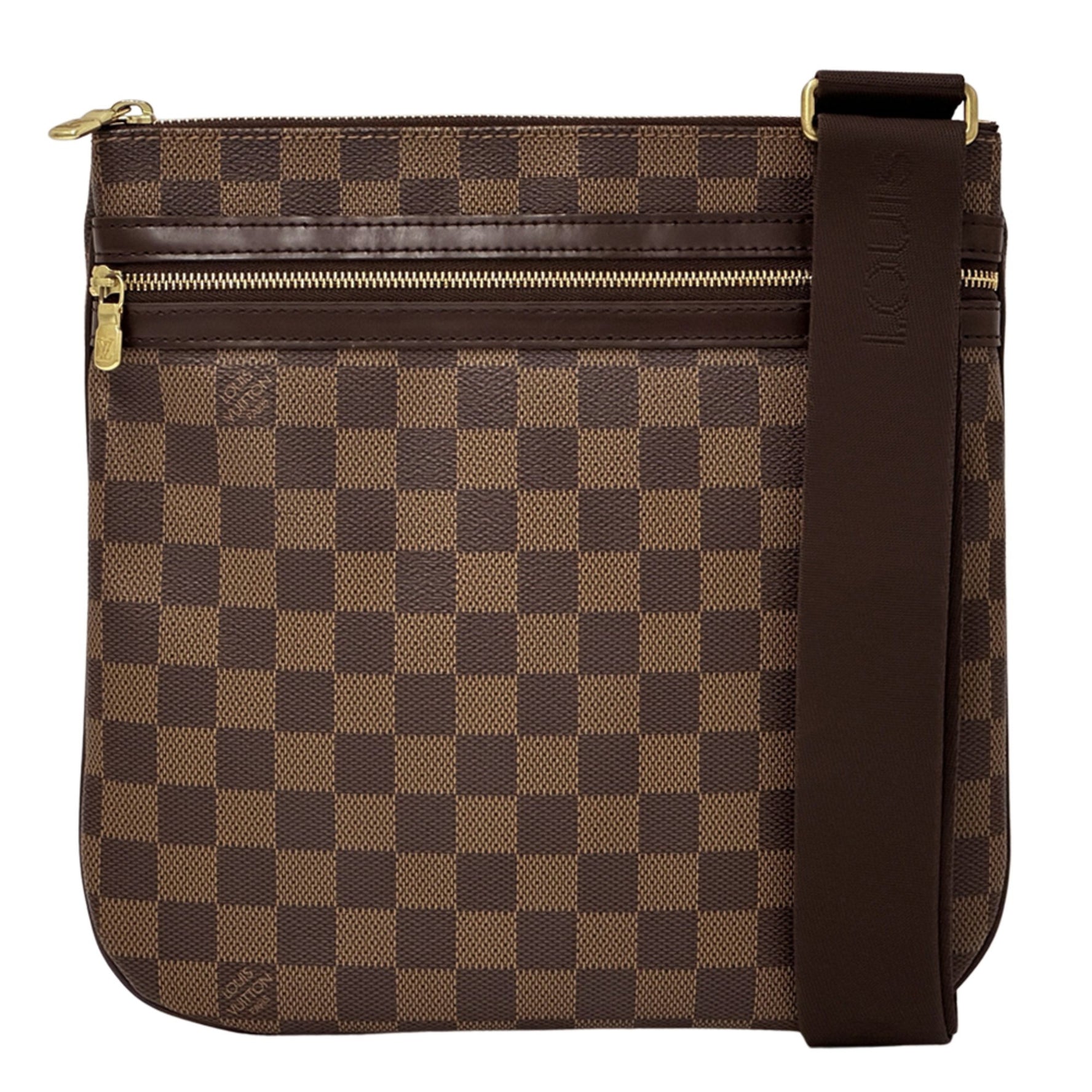 Louis Vuitton Damier Bosphore Shoulder Bag, Brown, Crossbody Bag
