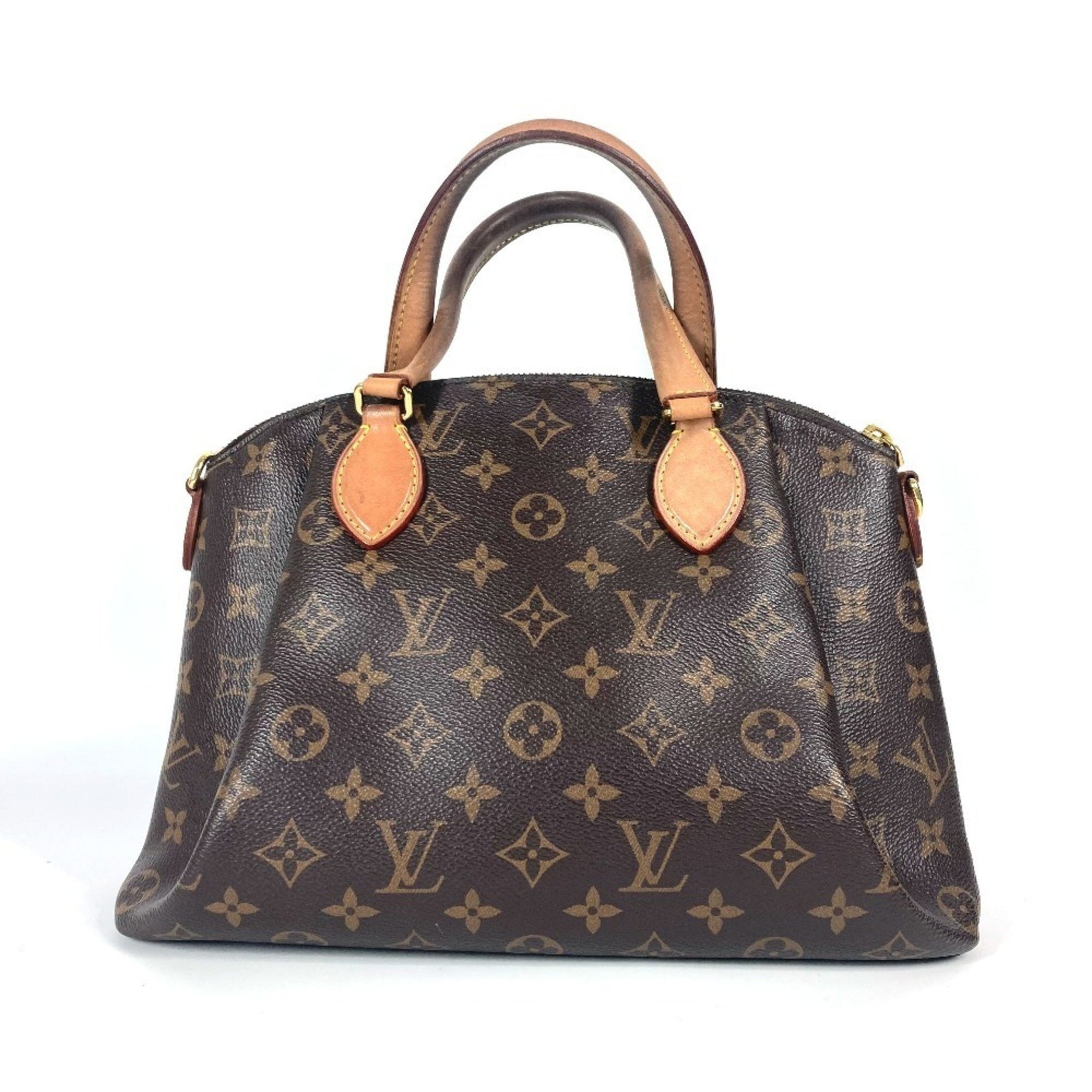 Louis Vuitton Monogram Rivoli PM Tote Bag Handbag Canvas Brown