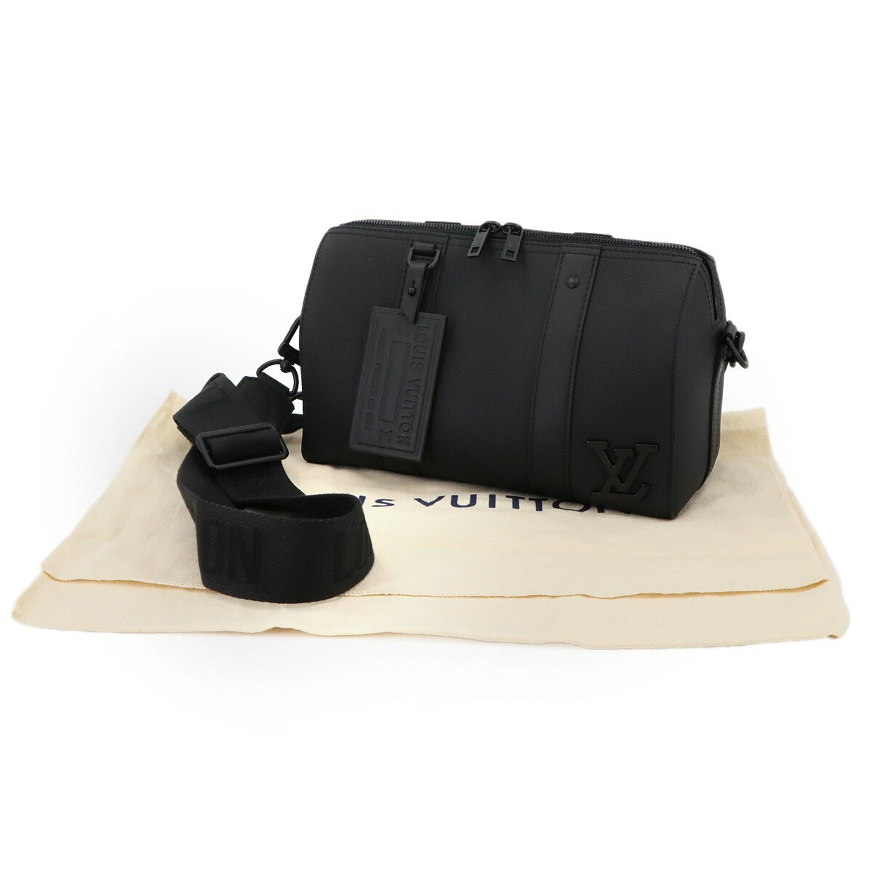 Louis Vuitton New Classics City Keepall Shoulder Bag in Aerogram Leather, RFID