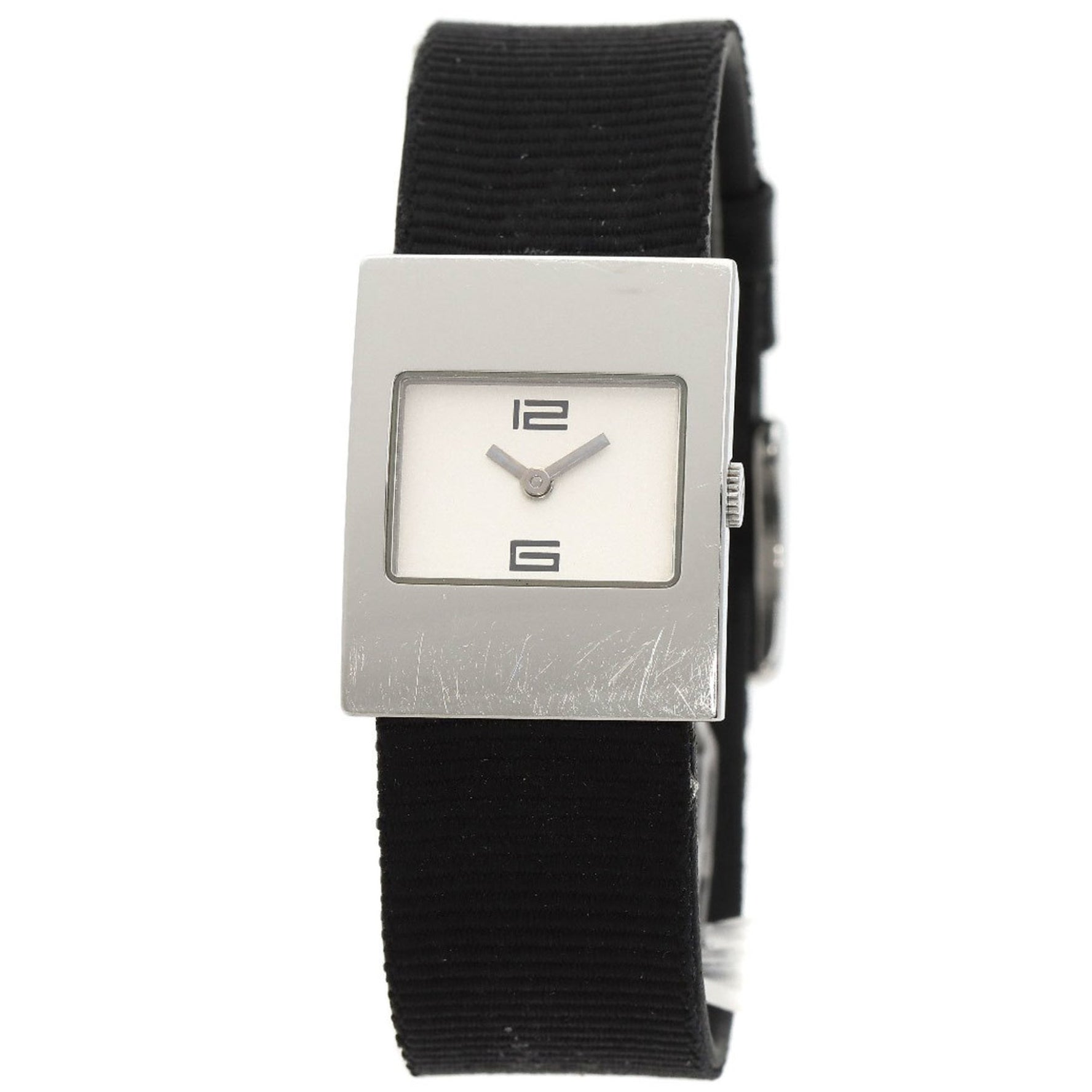 Gucci Square Face Watch Stainless Steel Leather