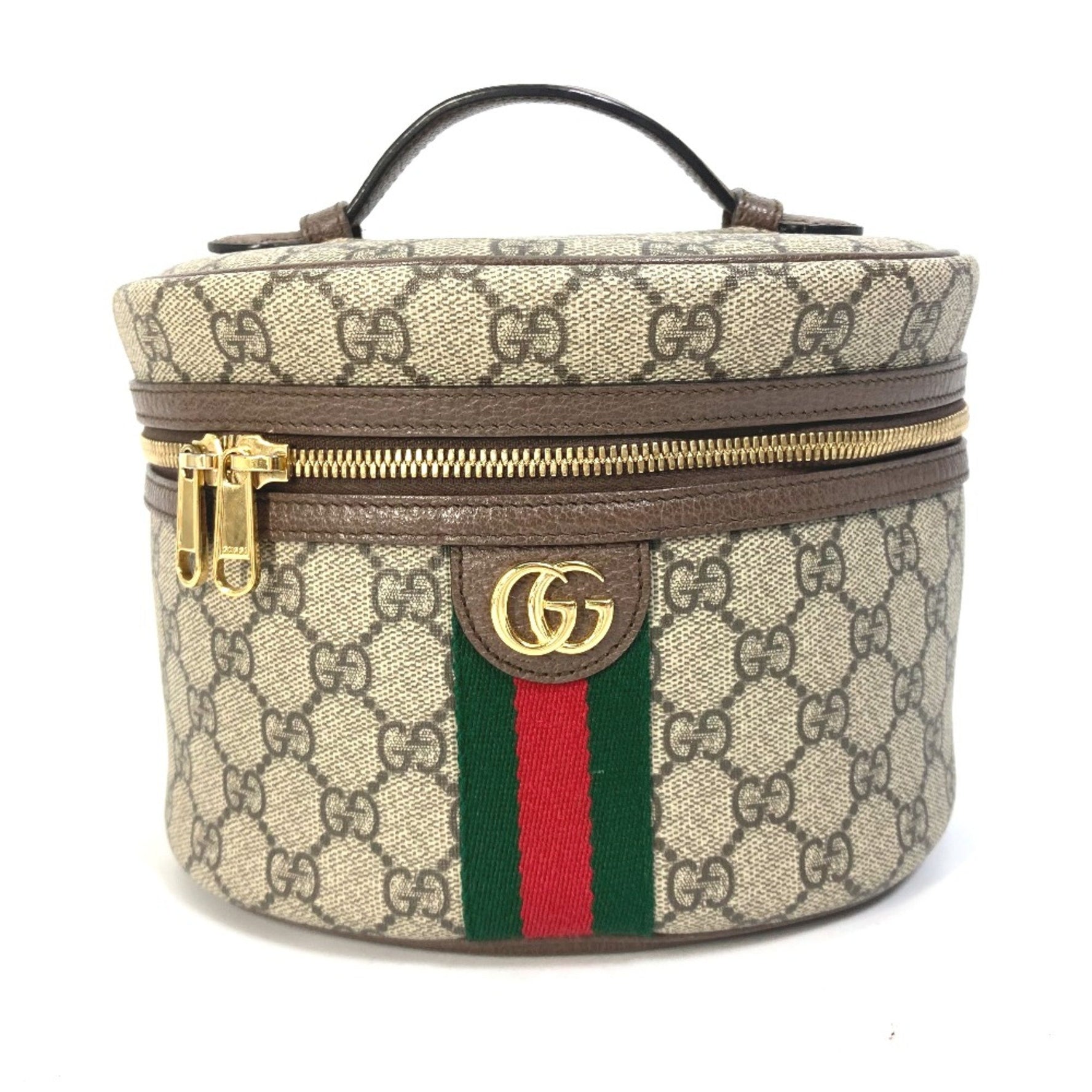 Gucci Sherry line Cosmetic case Hand Bag with mirror Vanity bag