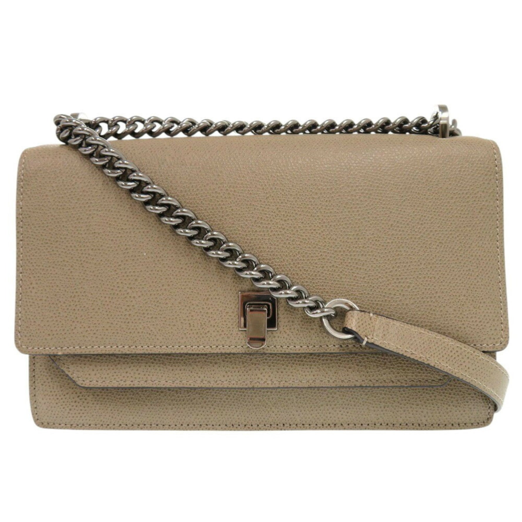 Valextra Spritzer Leather Chain Shoulder Bag