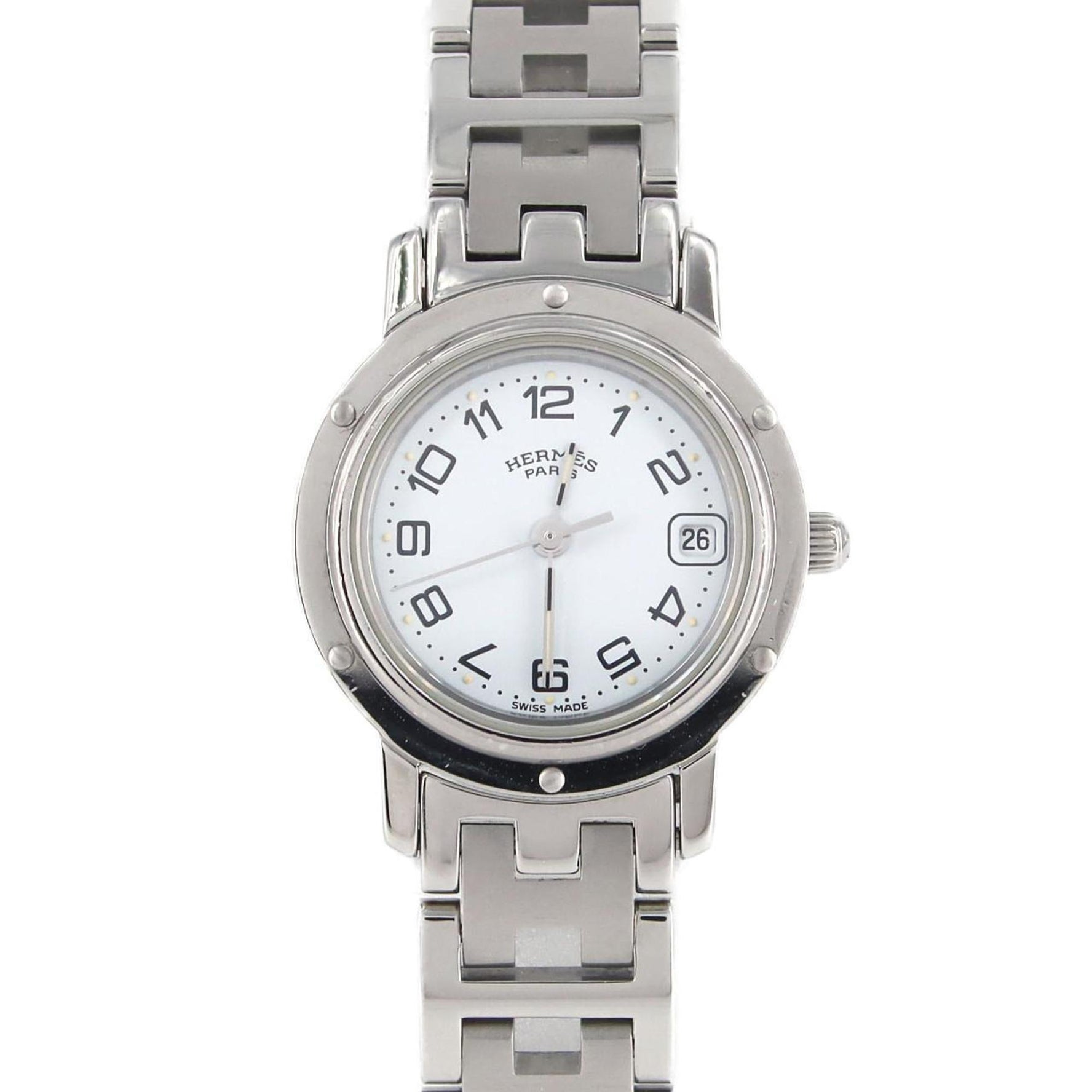 Hermes Clipper SS Quartz Watch