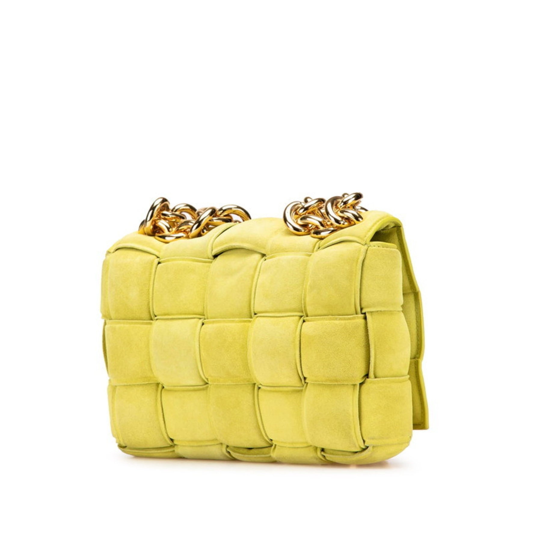 Bottega Veneta Cassette Chain Shoulder Bag in Suede