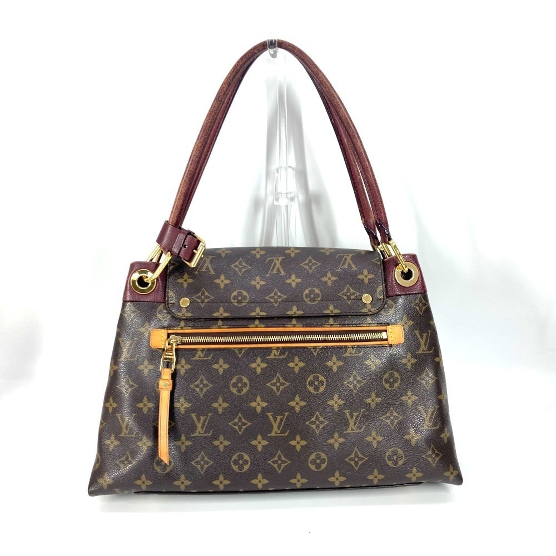 Louis Vuitton Monogram Olympe Shoulder Bag Tote Flap Canvas Men's Brown