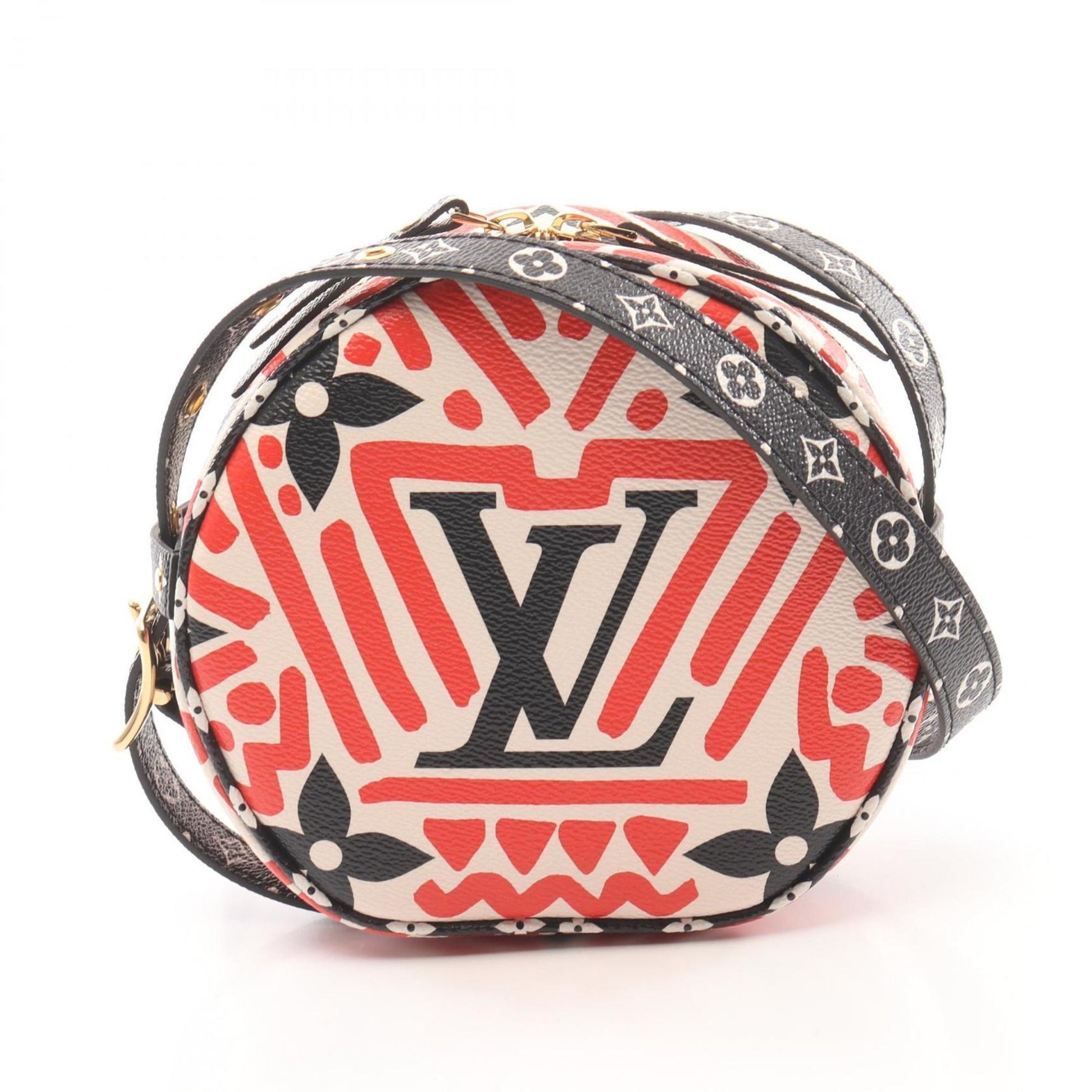 Louis Vuitton LV Crafty Boite Chapeau Souple Shoulder Bag Coated Canvas Monogram Giant Red Black Multicolor