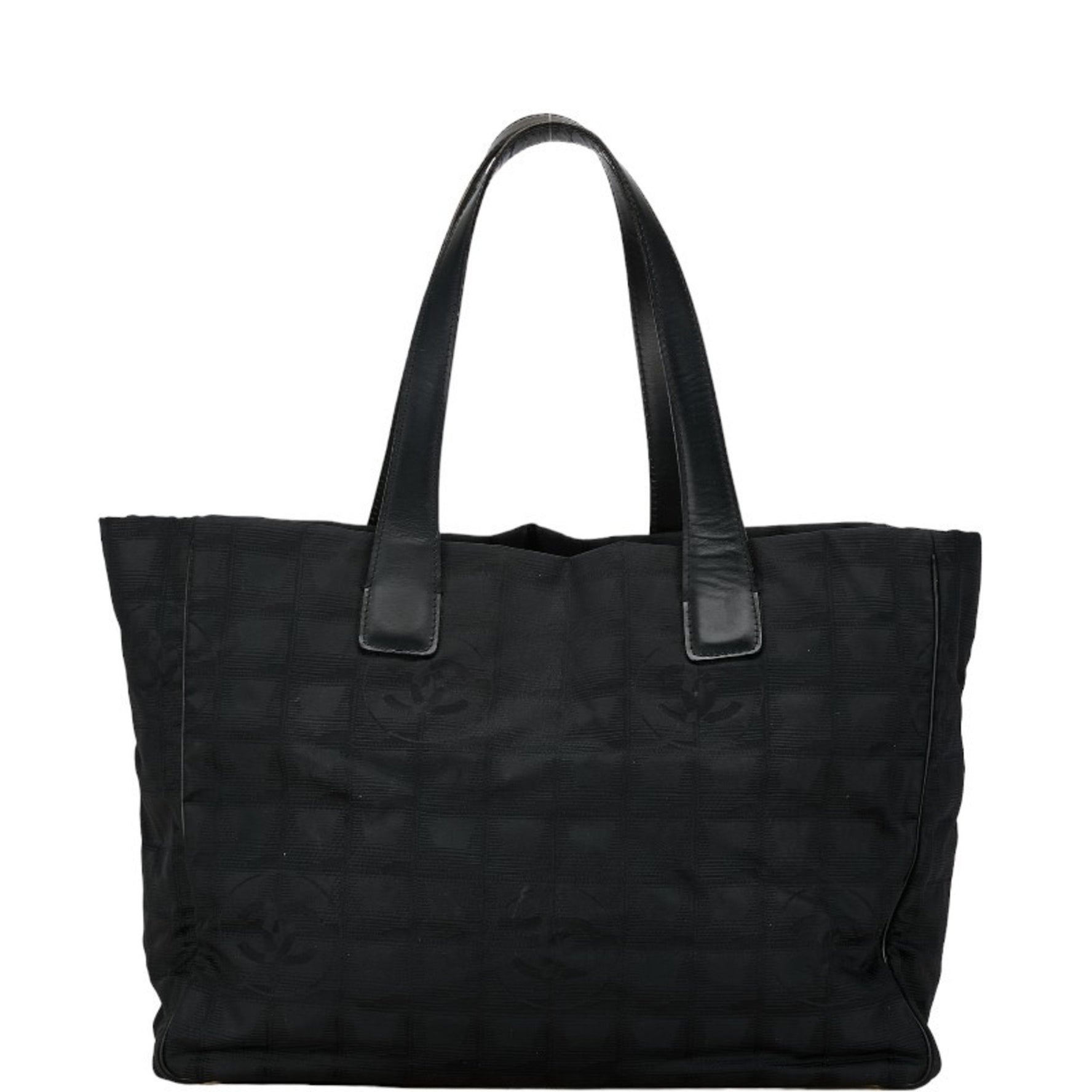 Chanel New Travel Line Tote MM Bag Nylon Leather