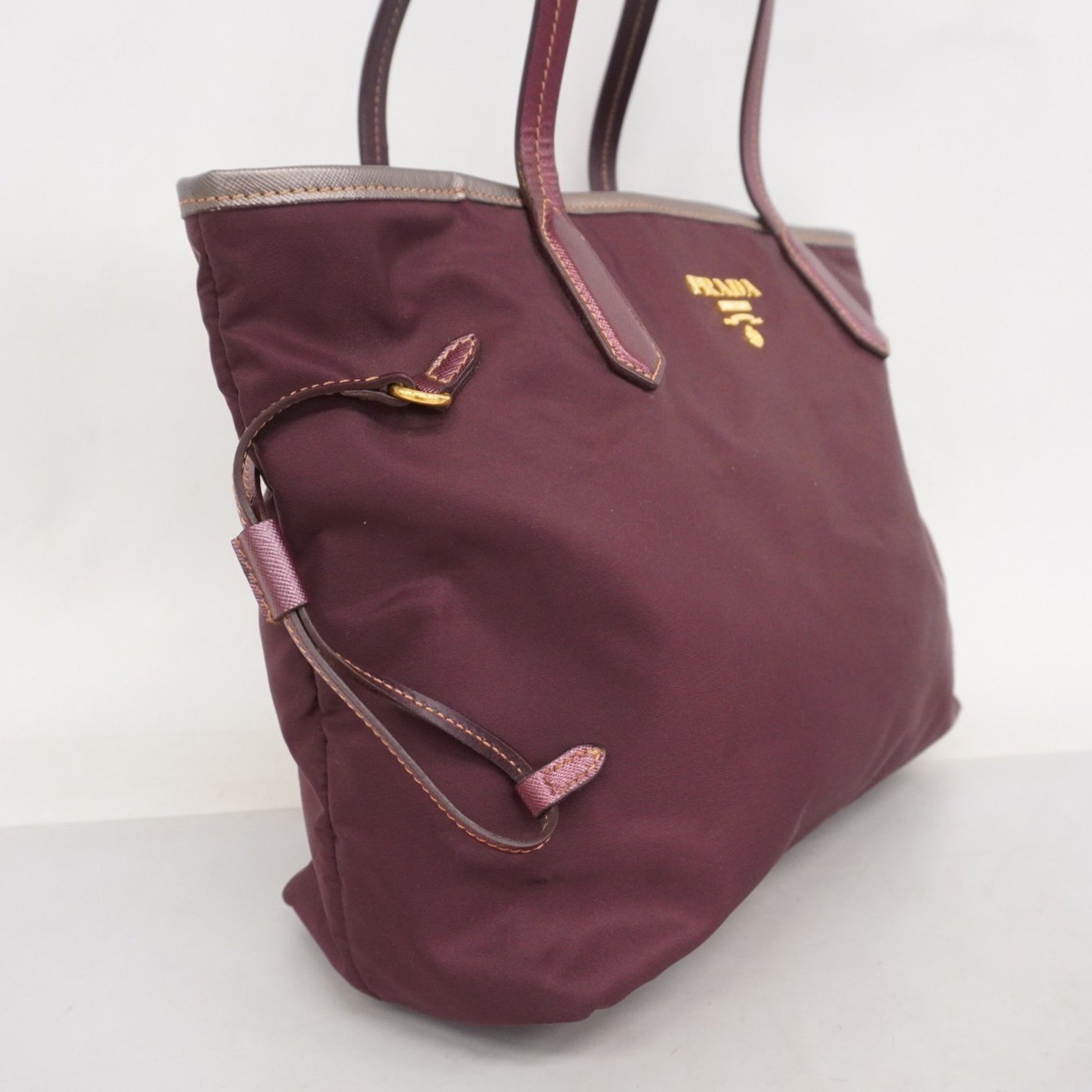 Prada tote bag nylon purple for women