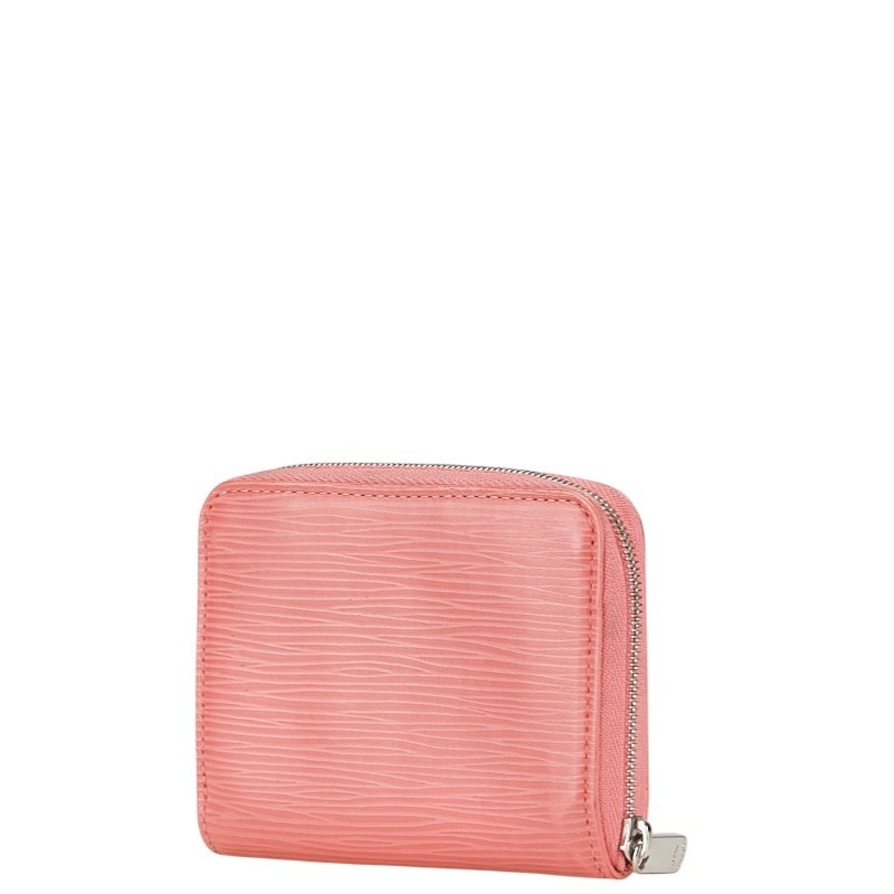 Louis Vuitton Epi Zippy Coin Purse Case Coral Orange Leather