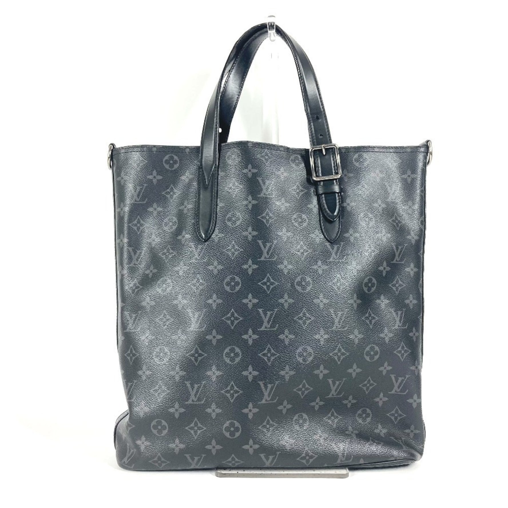 Louis Vuitton Monogram Eclipse Apollo Tote Bag Shoulder Canvas Men's Black