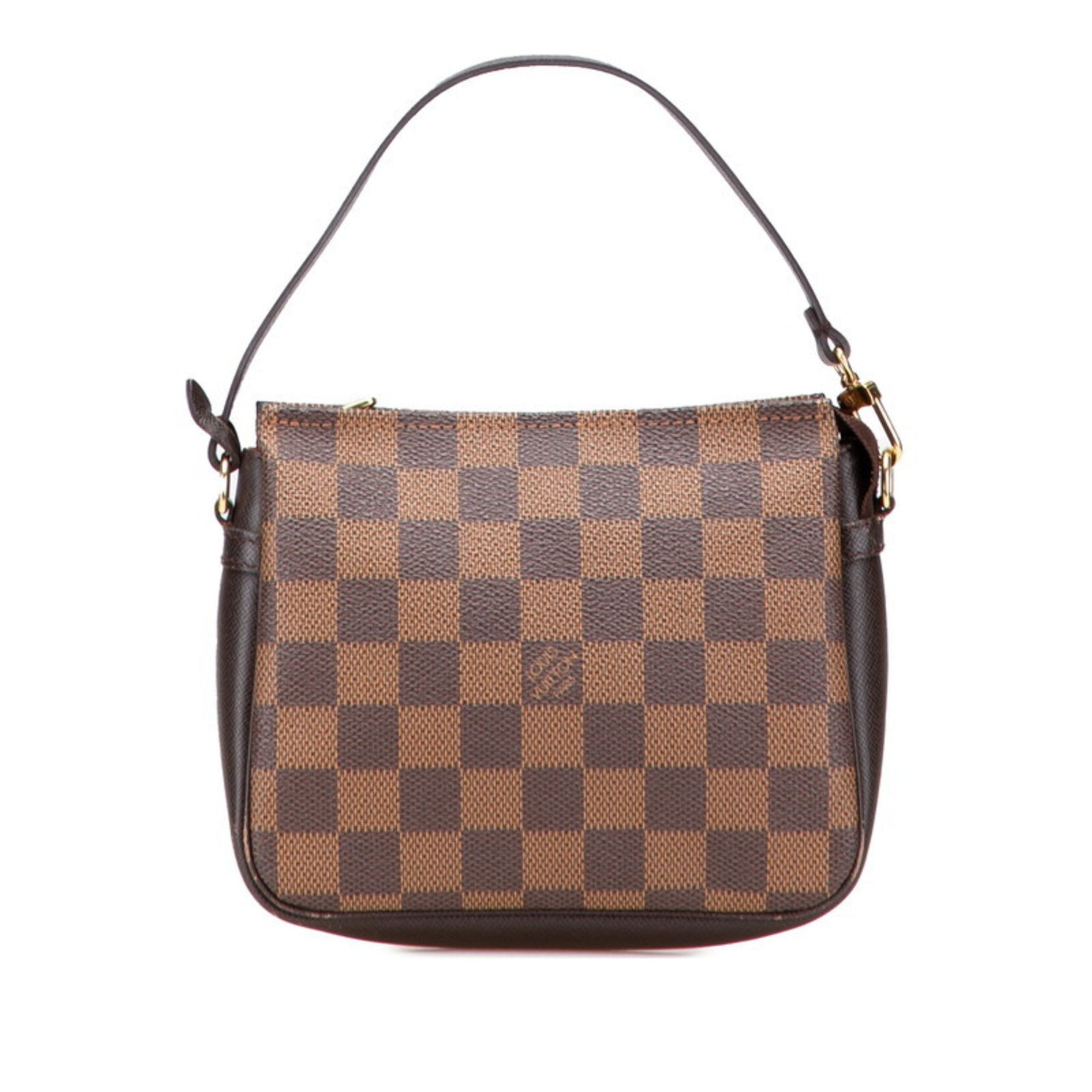 Louis Vuitton Damier Truss Makeup Pouch Mini Handbag Leather LOUIS VUITTON