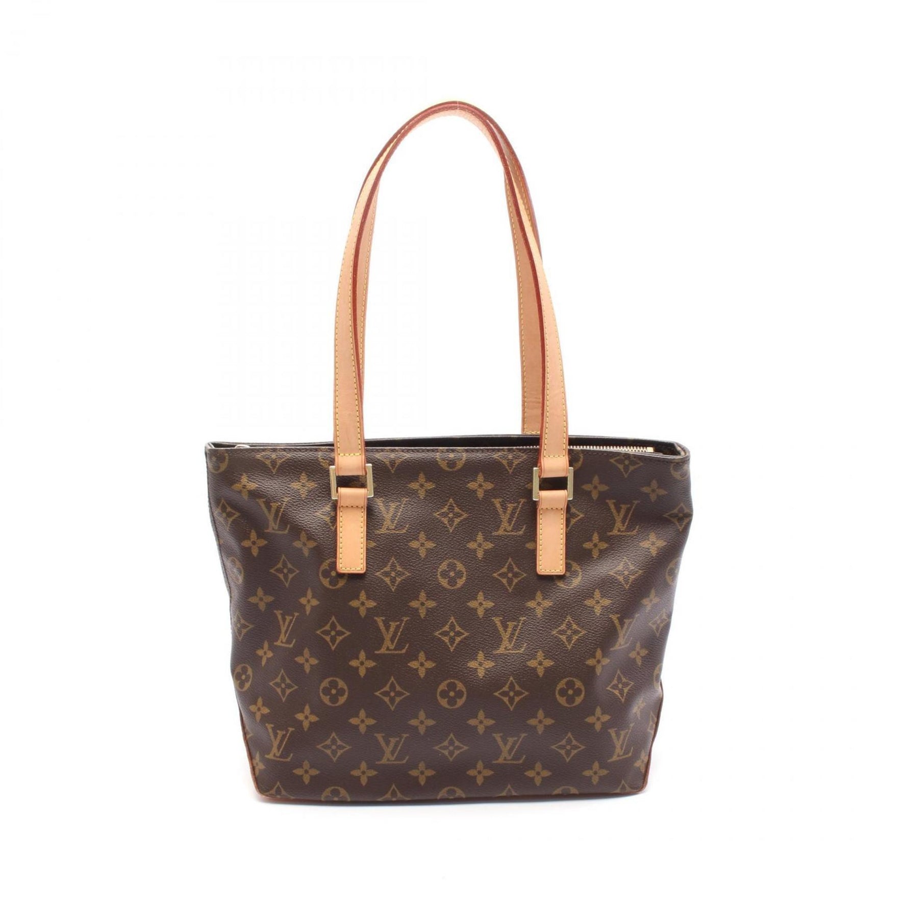 Louis Vuitton Cabas Piano Shoulder Bag Coated Canvas Leather Monogram