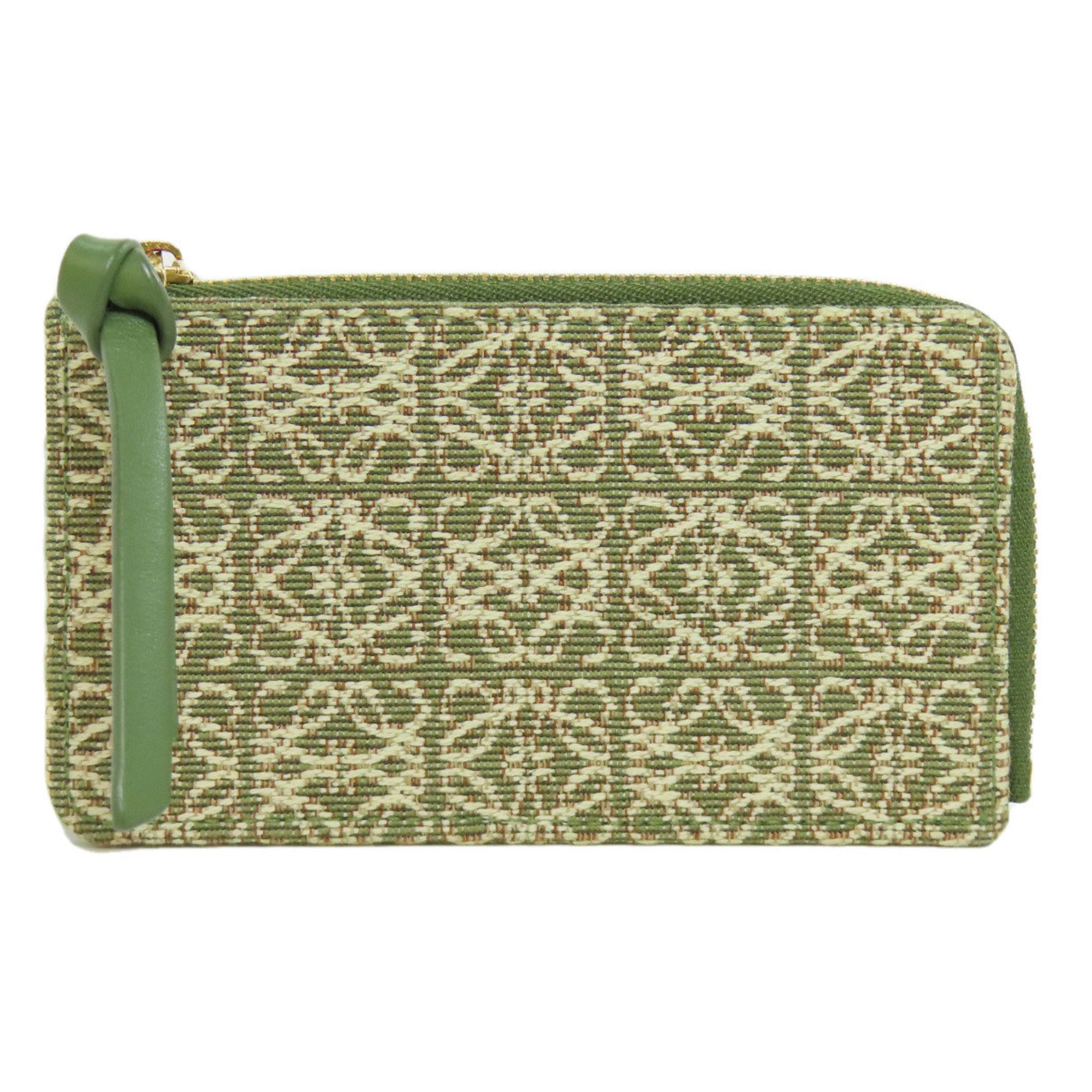 LOEWE ANAGRAM Wallet/Coin Case Canvas Leather