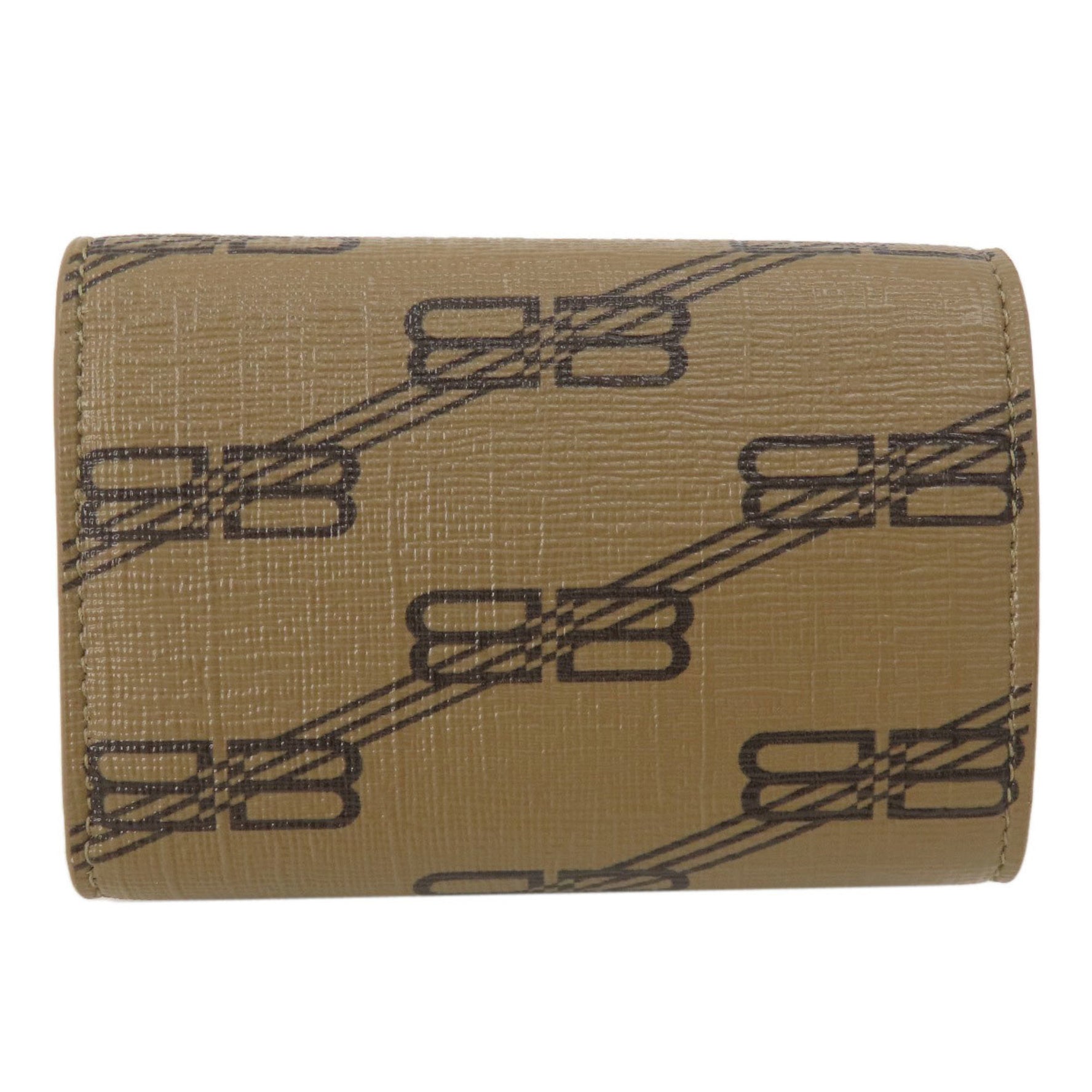 Balenciaga Tri-fold wallet BB pattern Bi-fold Leather