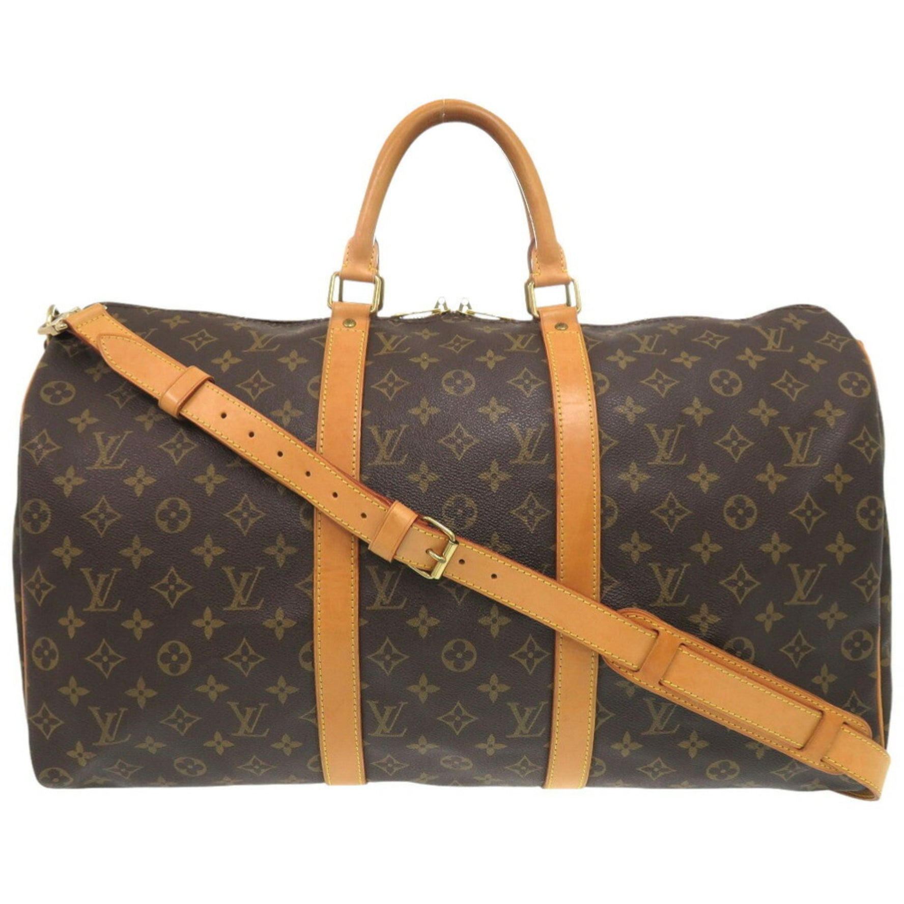 Louis Vuitton Keepall Bandouliere 50 Monogram Boston Bag LV 0738
