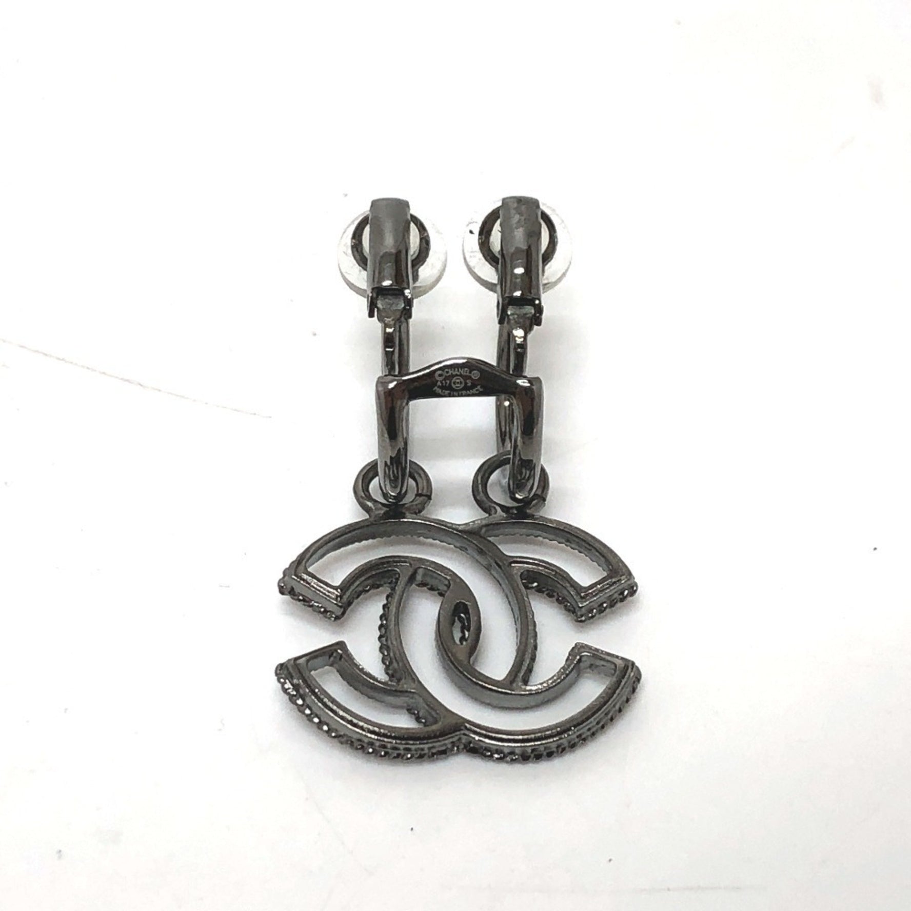 CHANEL CC Coco Mark Metal Earrings