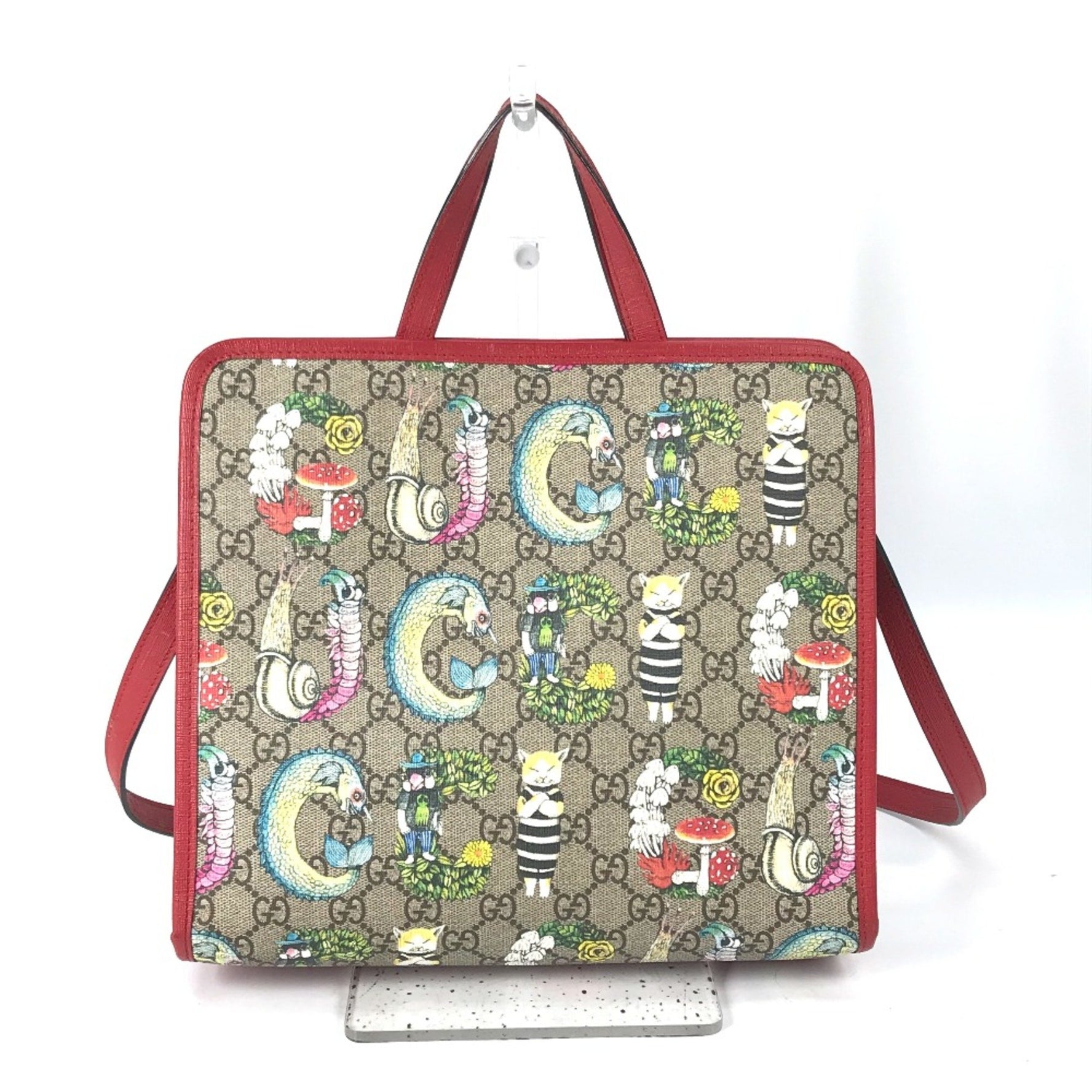 Gucci GG Yuko Higuchi Shoulder Bag Crossbody Hand Bag Red