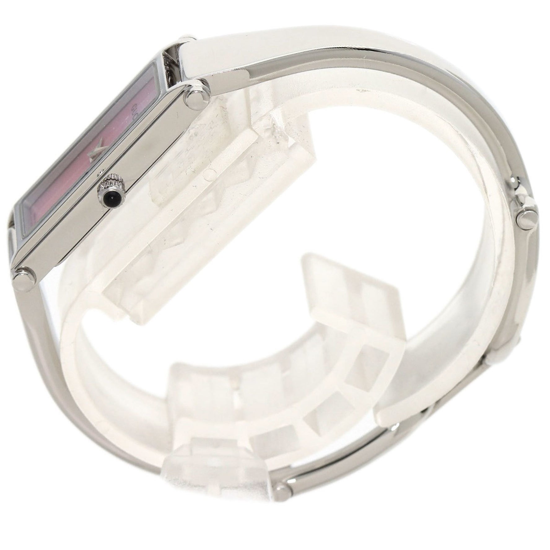 Gucci Square Face Watch Stainless Steel SS Ladies