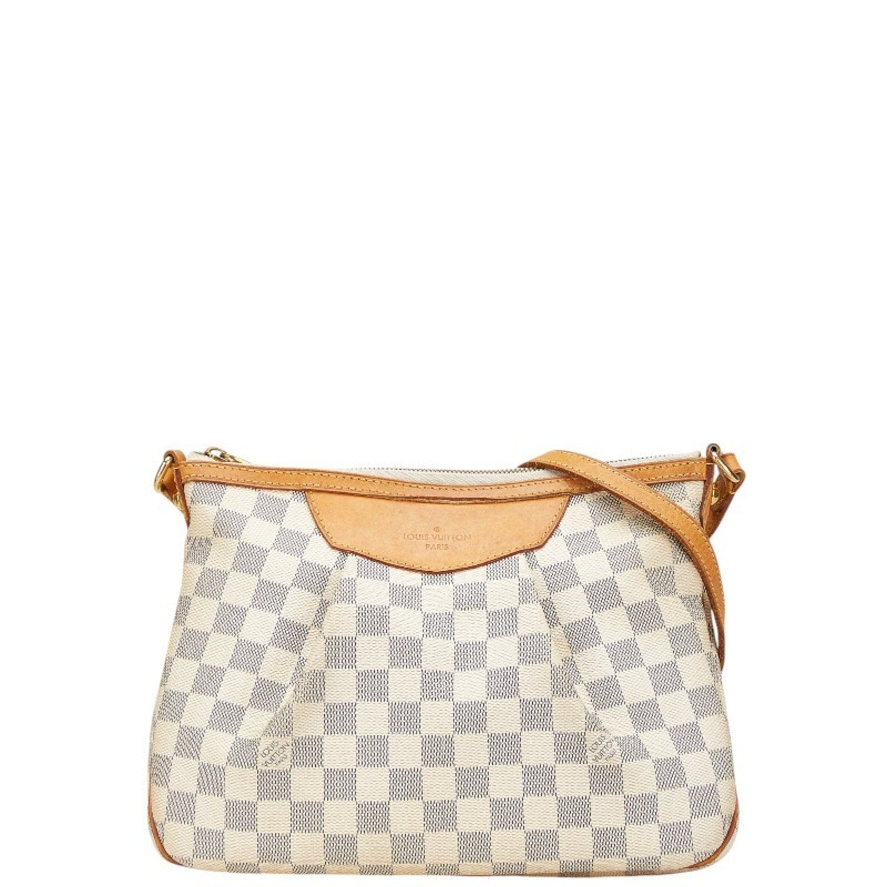 Louis Vuitton Damier Azur Syracuse PM Shoulder Bag PVC Leather