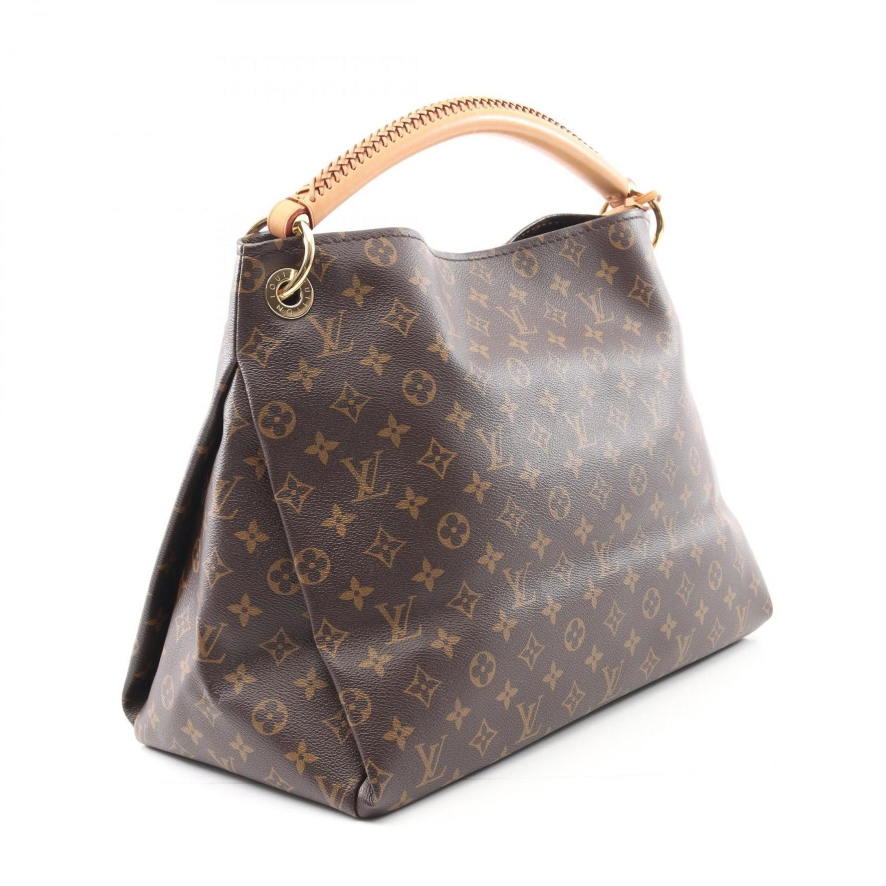 Louis Vuitton Artsy MM Shoulder Bag in Coated Canvas and Leather with Monogram Design, Brown