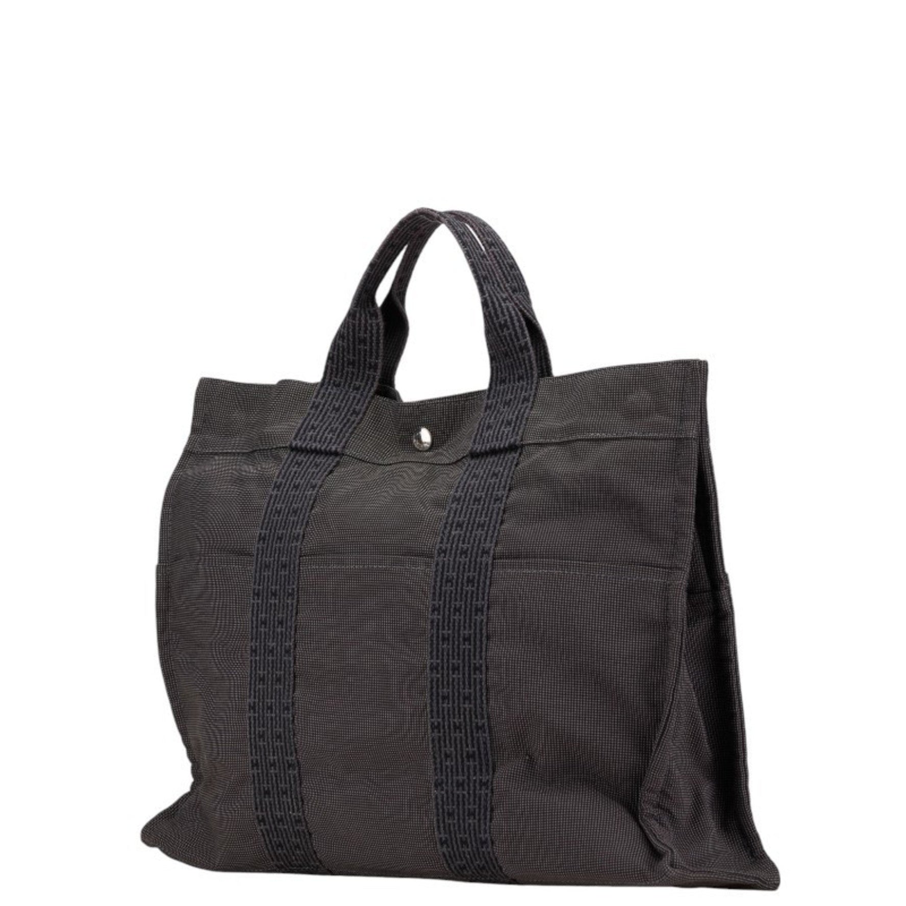 Hermes Air Line MM Tote Bag Grey Canvas