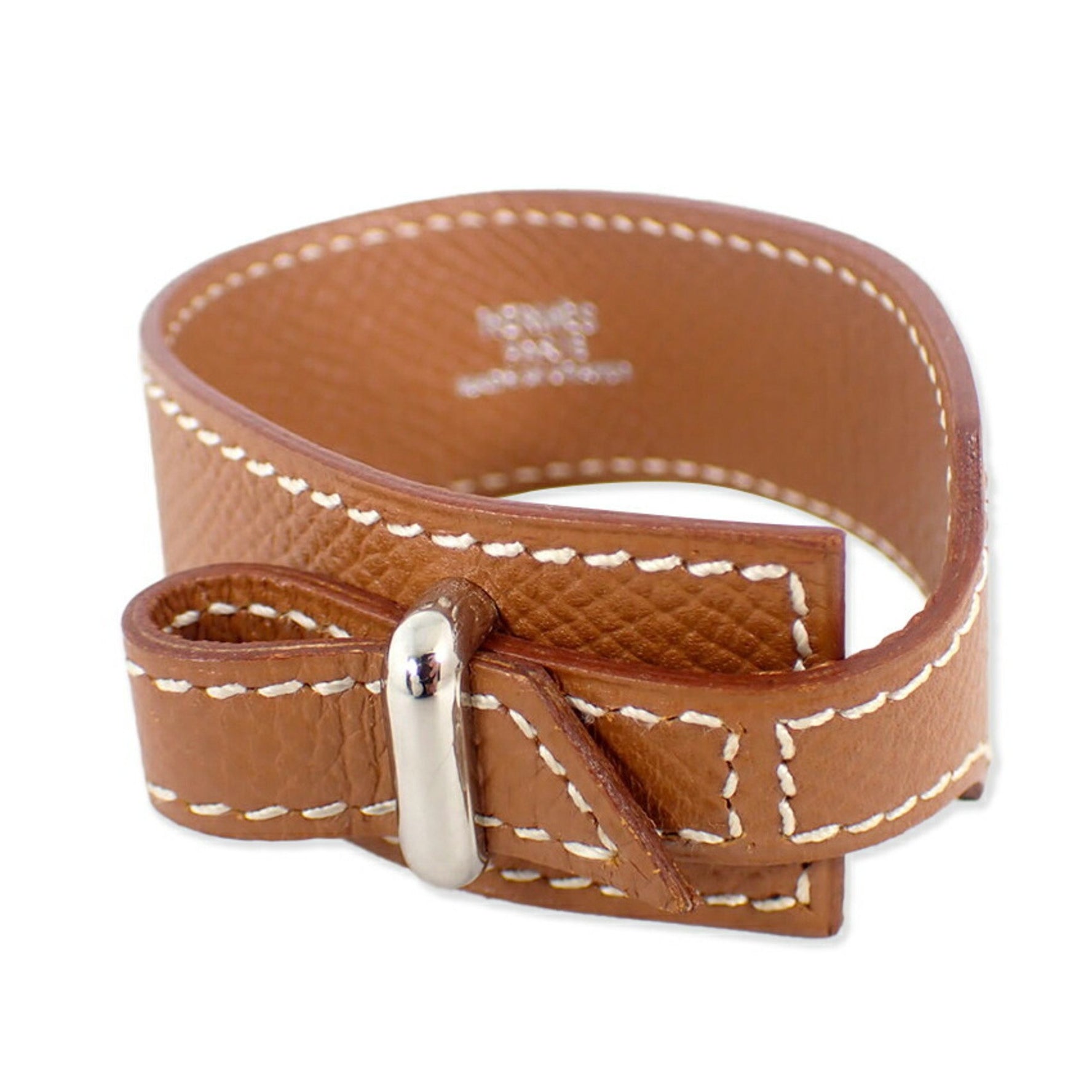 HERMES leather bracelet