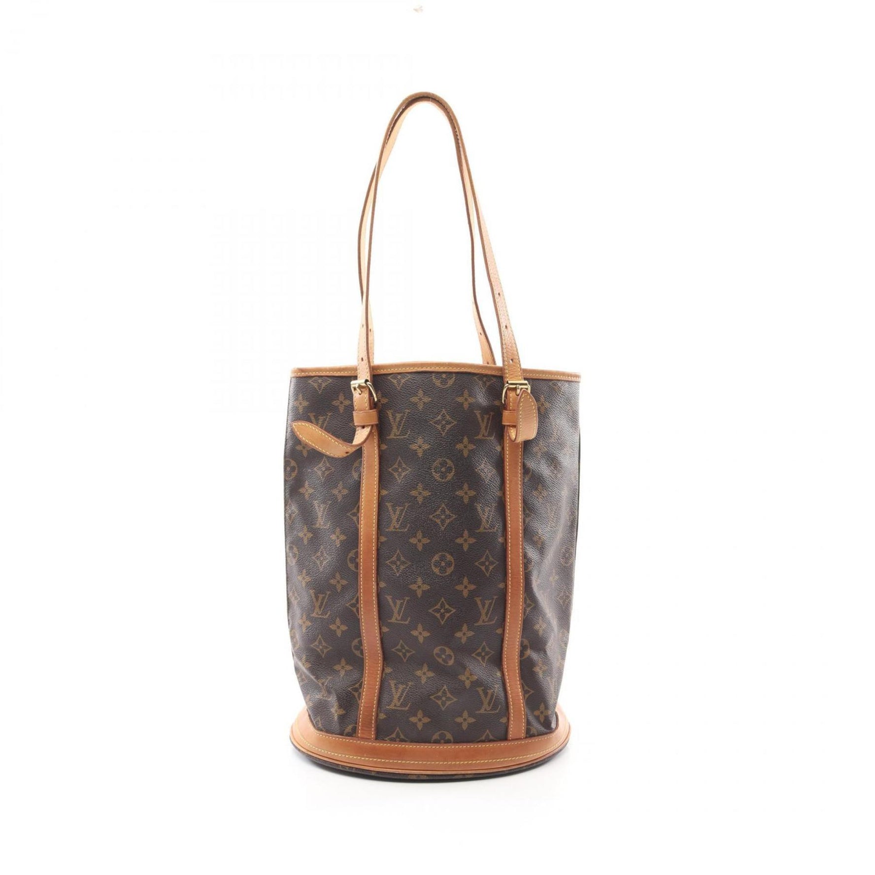 Louis Vuitton Bucket GM Shoulder Bag Coated Canvas Leather Monogram