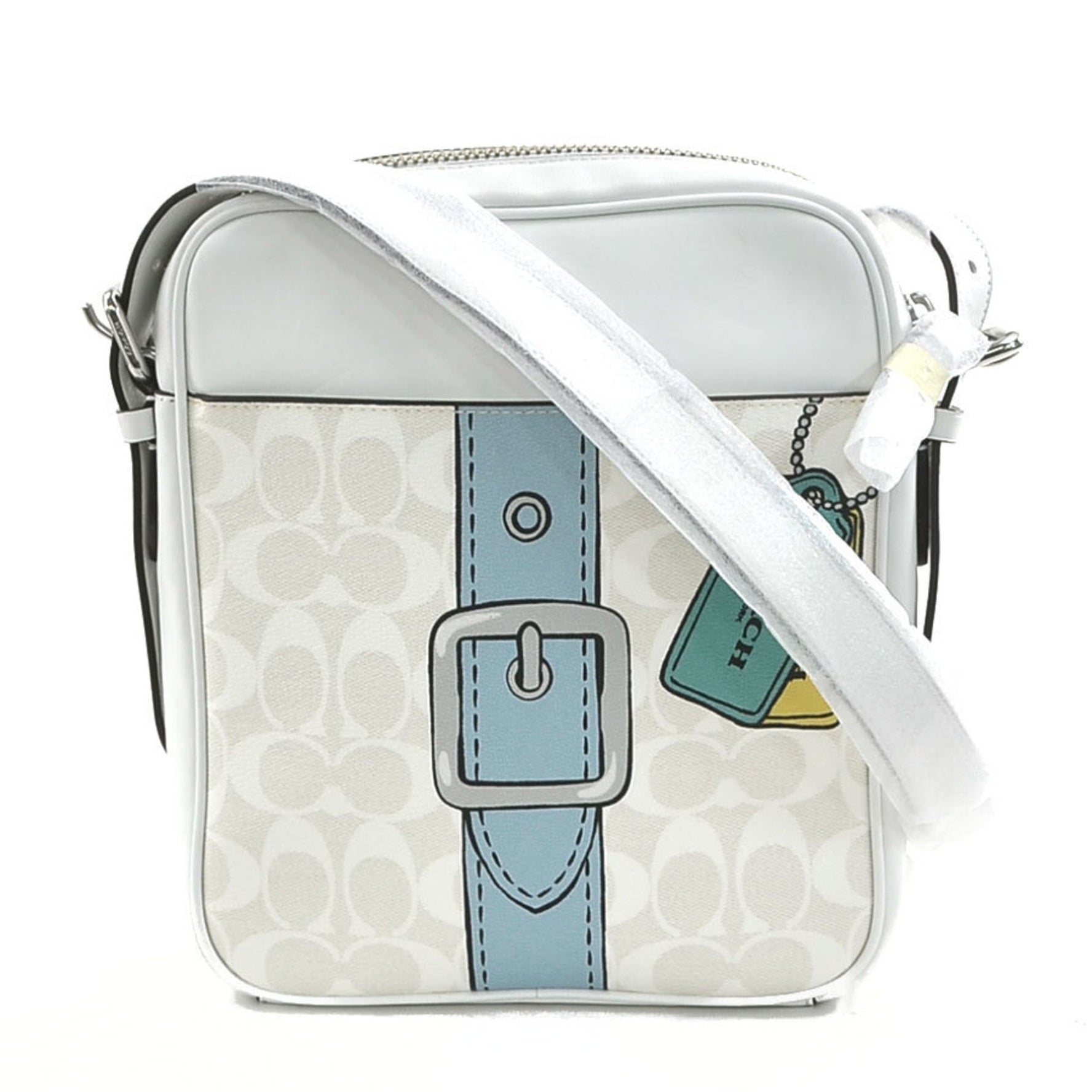 Coach shoulder bag leather men's