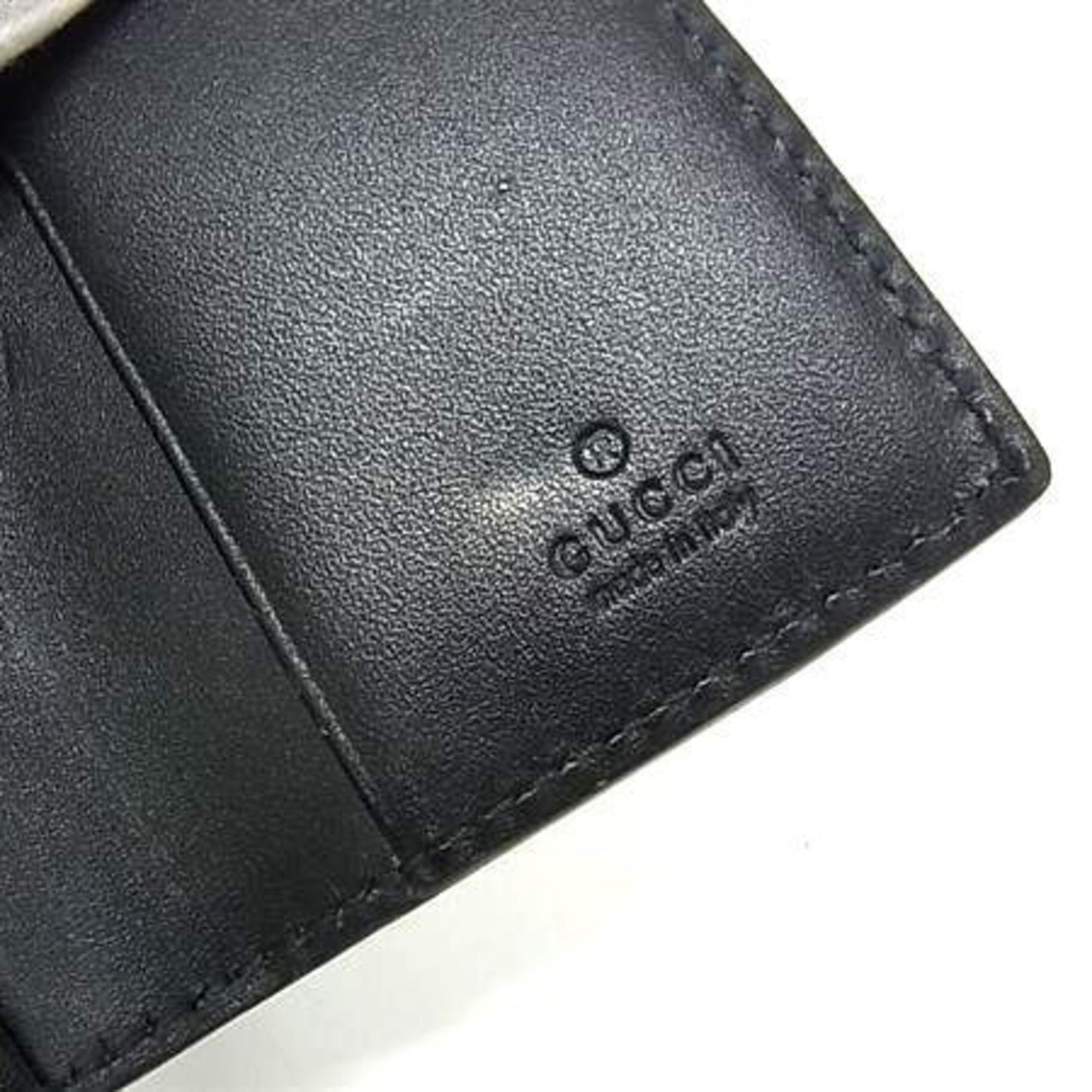 GUCCI Guccissima Key Case Leather GG